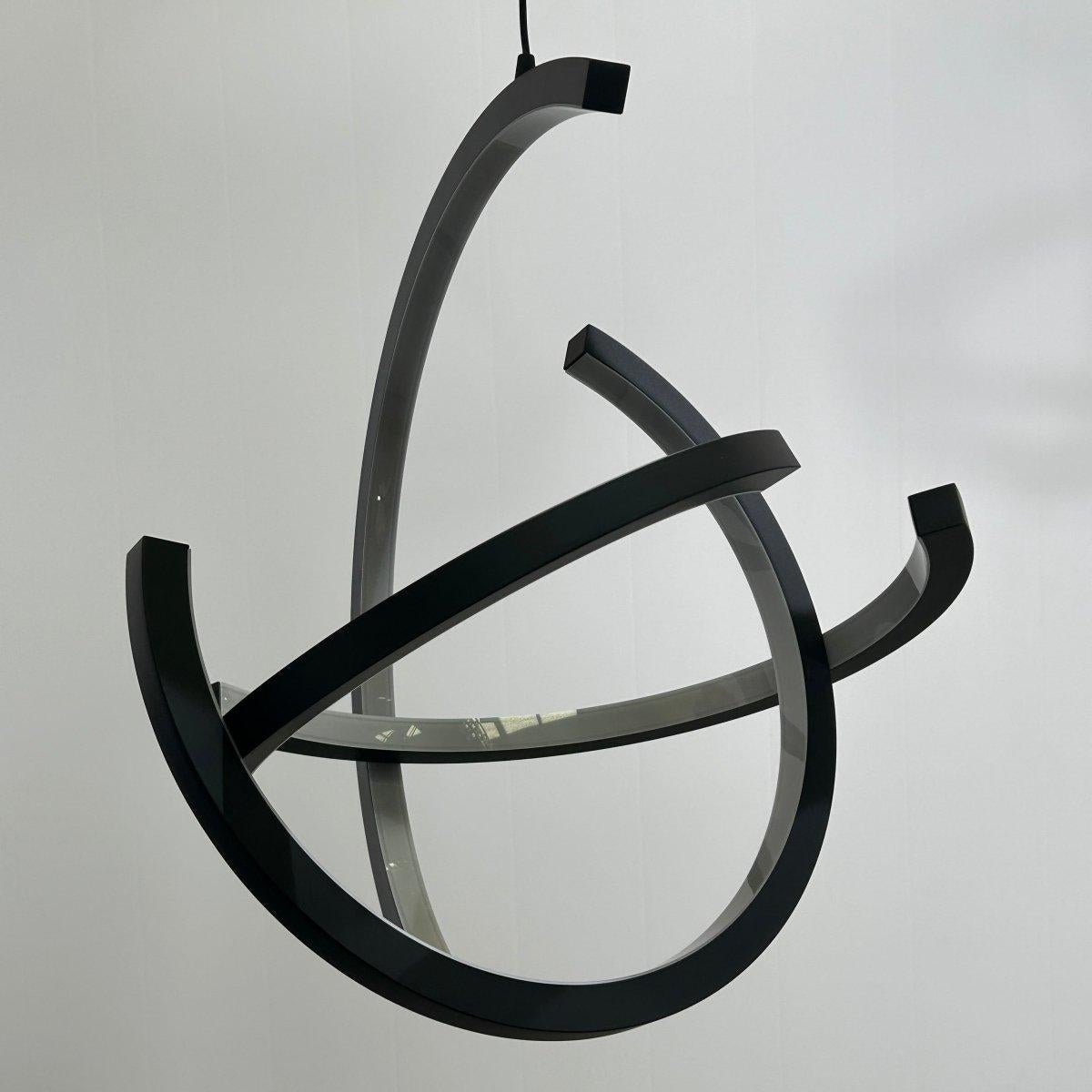 Contemporary Roche Bobois Atom Suspension Light by Cédric Ragot, Set of Two For Sale