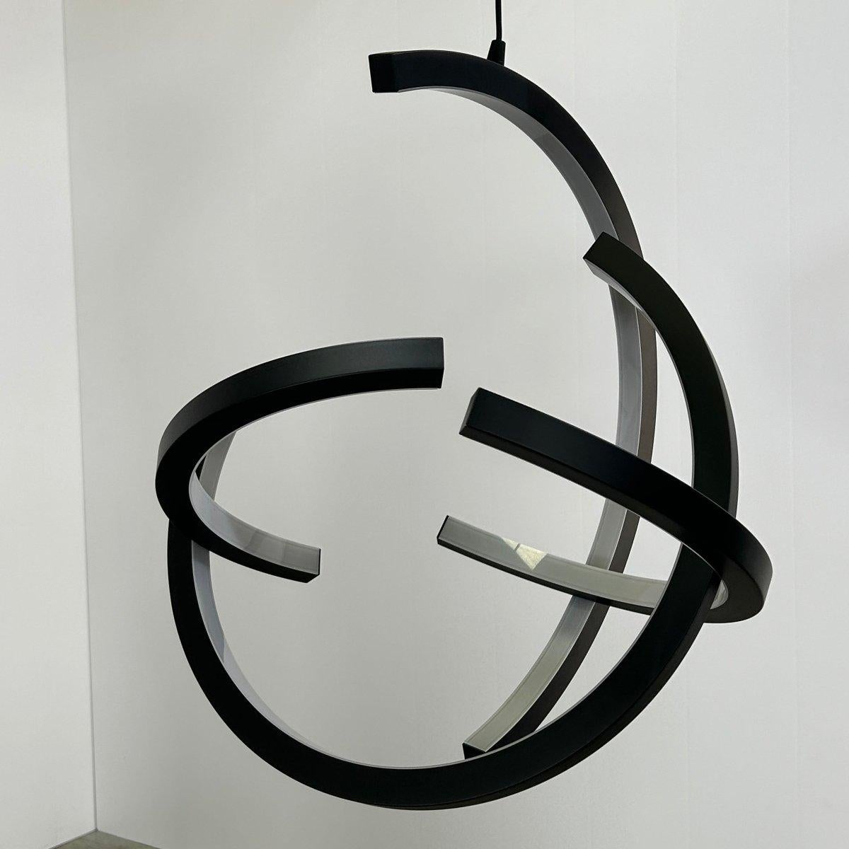 Metal Roche Bobois Atom Suspension Light by Cédric Ragot, Set of Two For Sale