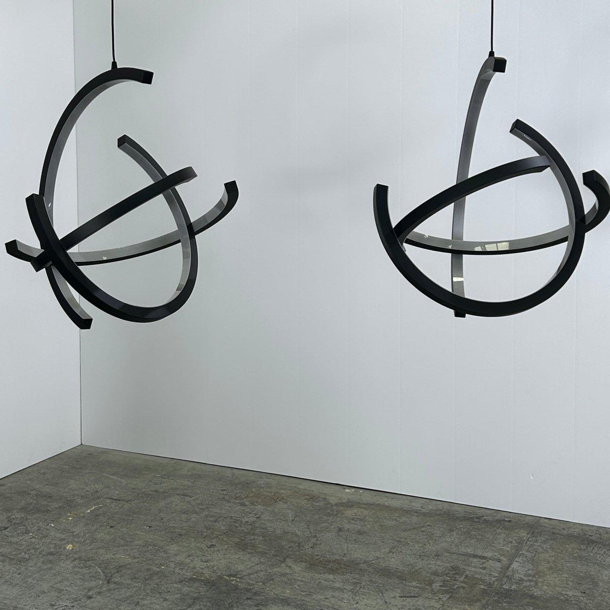 Roche Bobois Atom Suspension Light by Cédric Ragot, Set of Two For Sale 1