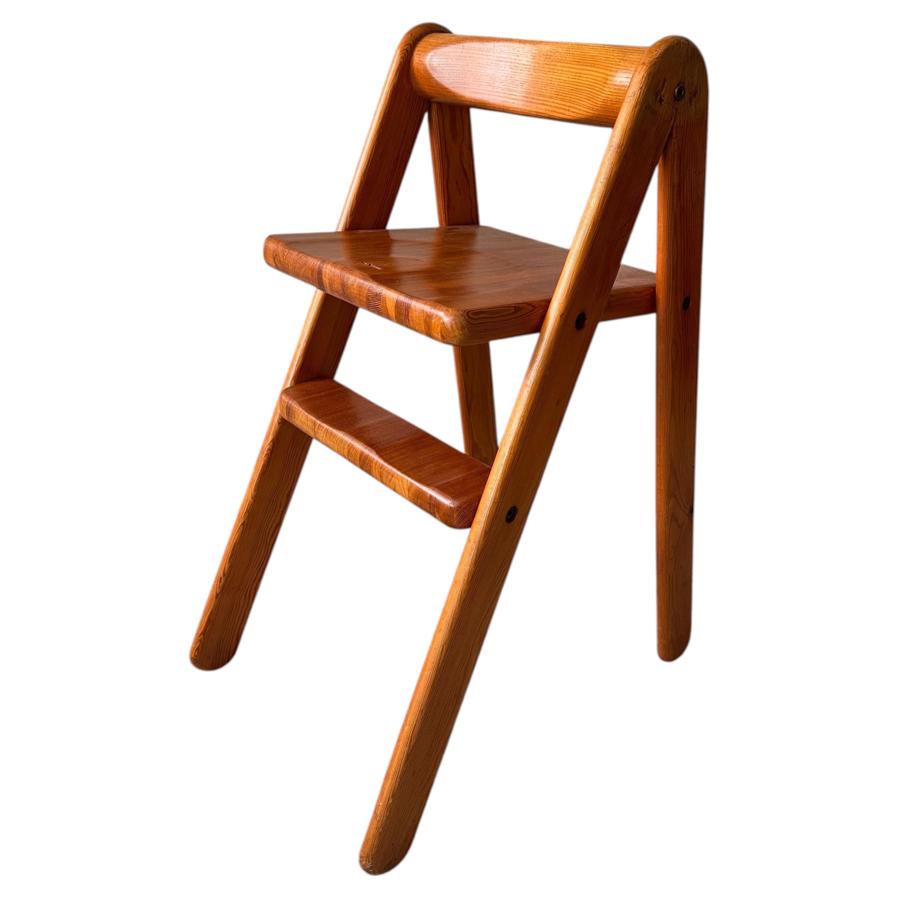Roche Bobois Attributed Brutalist Pine Chair Sculptural Design France 70s For Sale