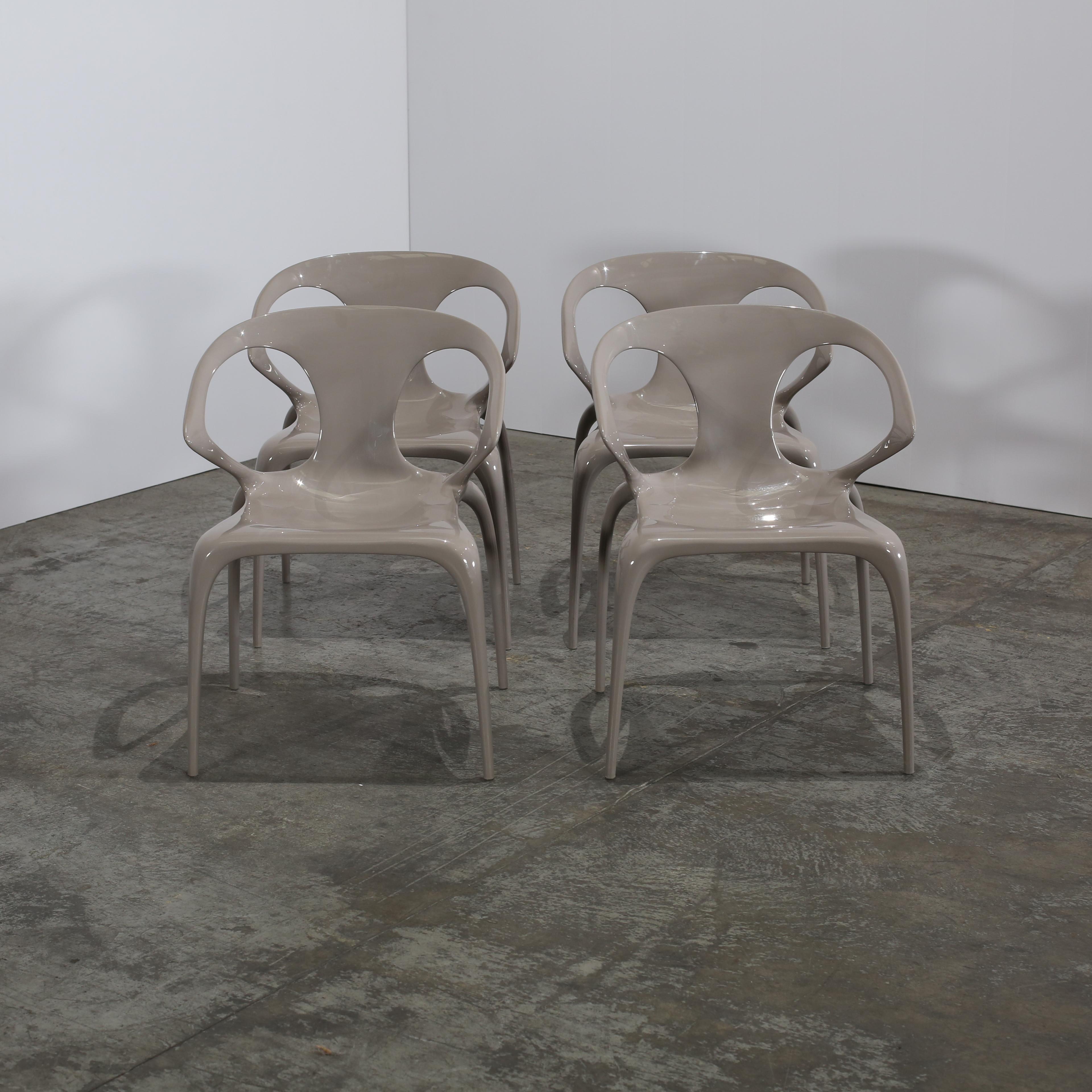 Chaises de salle à manger Ava, lot de quatre, Roche Bobois en vente 3