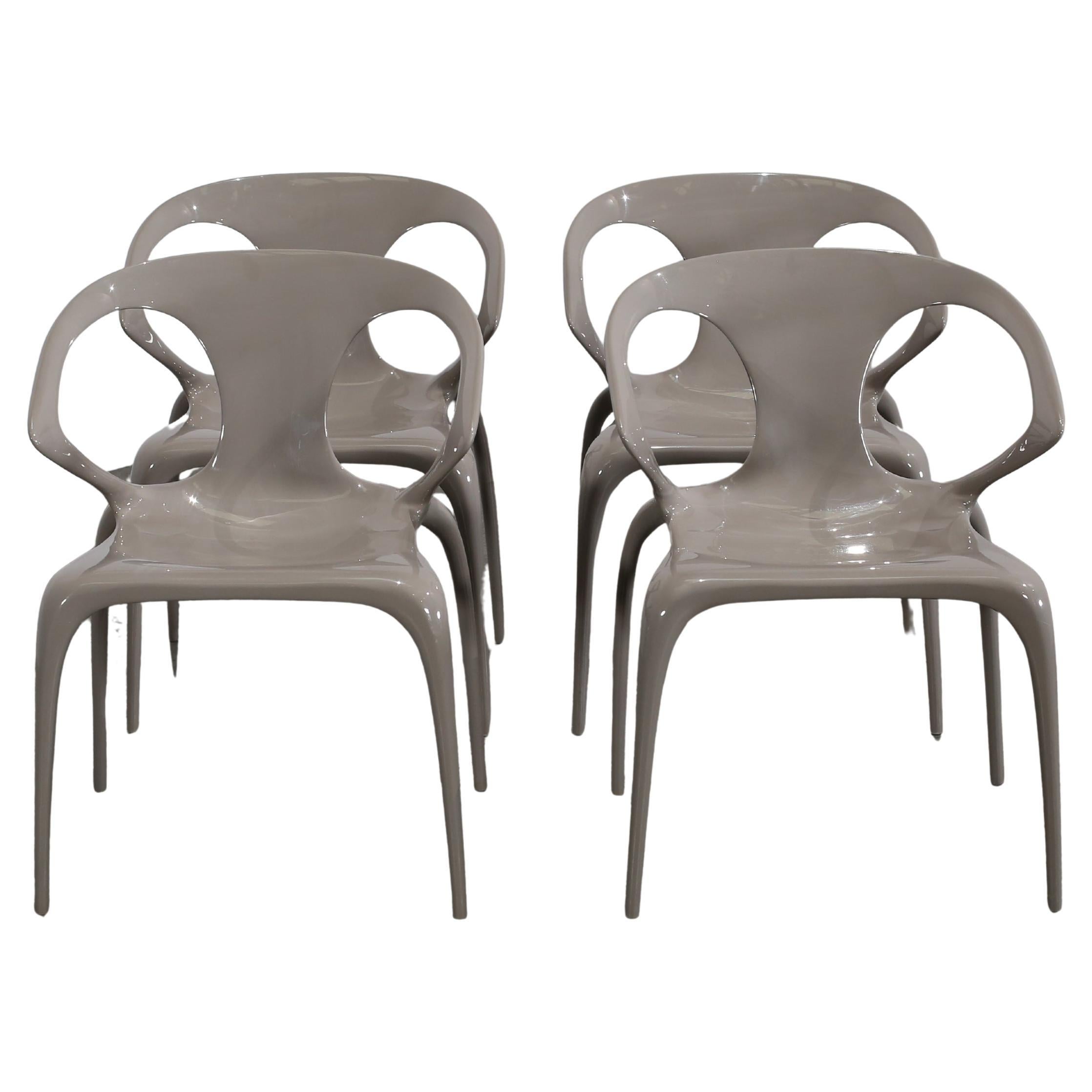 Chaises de salle à manger Ava, lot de quatre, Roche Bobois en vente