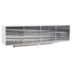 Roche Bobois. Aparador "cinético" blanco y negro. 1990s.