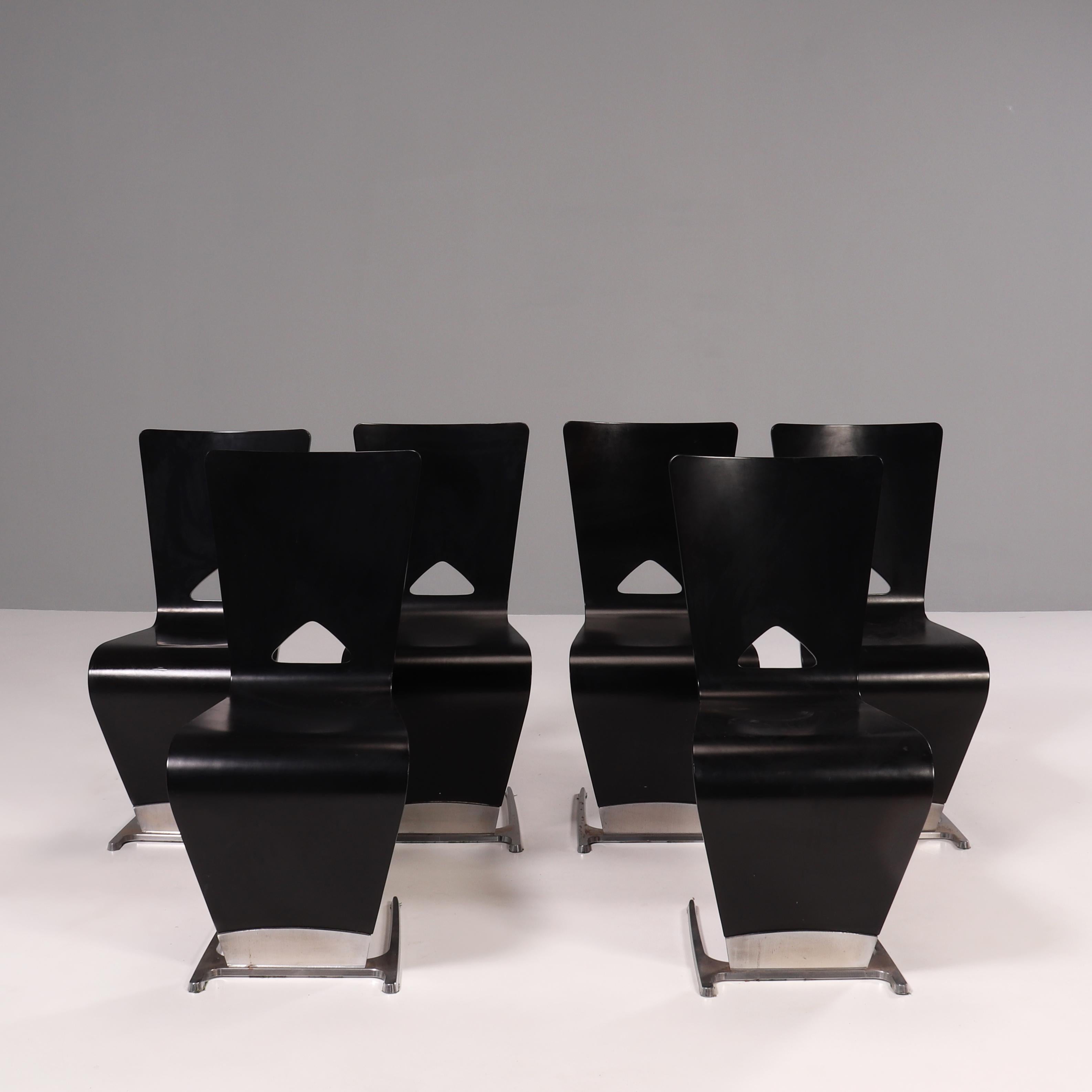 Roche Bobois Black Dining Chairs by Sacha Lakic, 2005, Set of 6 5