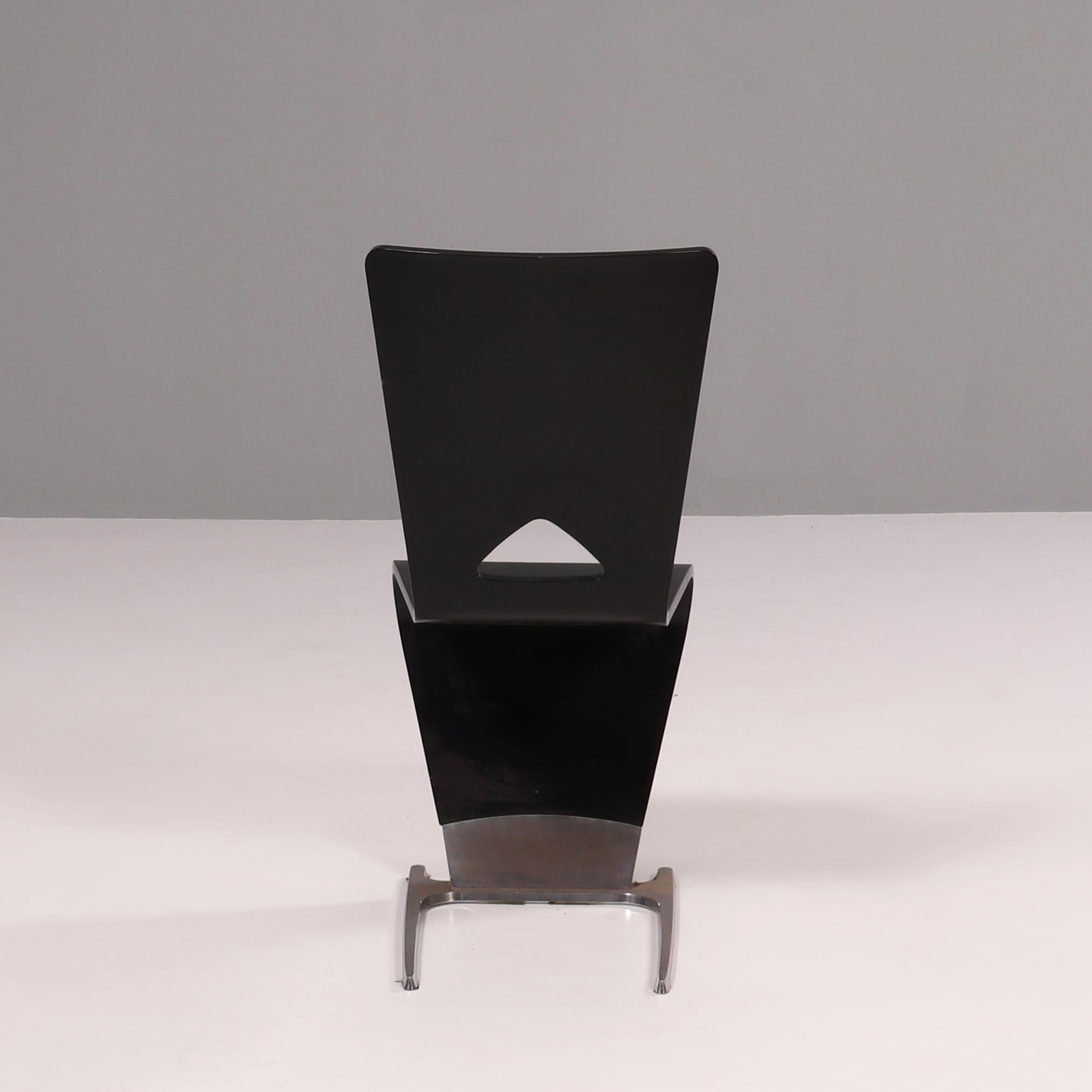 Contemporary Roche Bobois Black Dining Chairs by Sacha Lakic, 2005, Set of 6