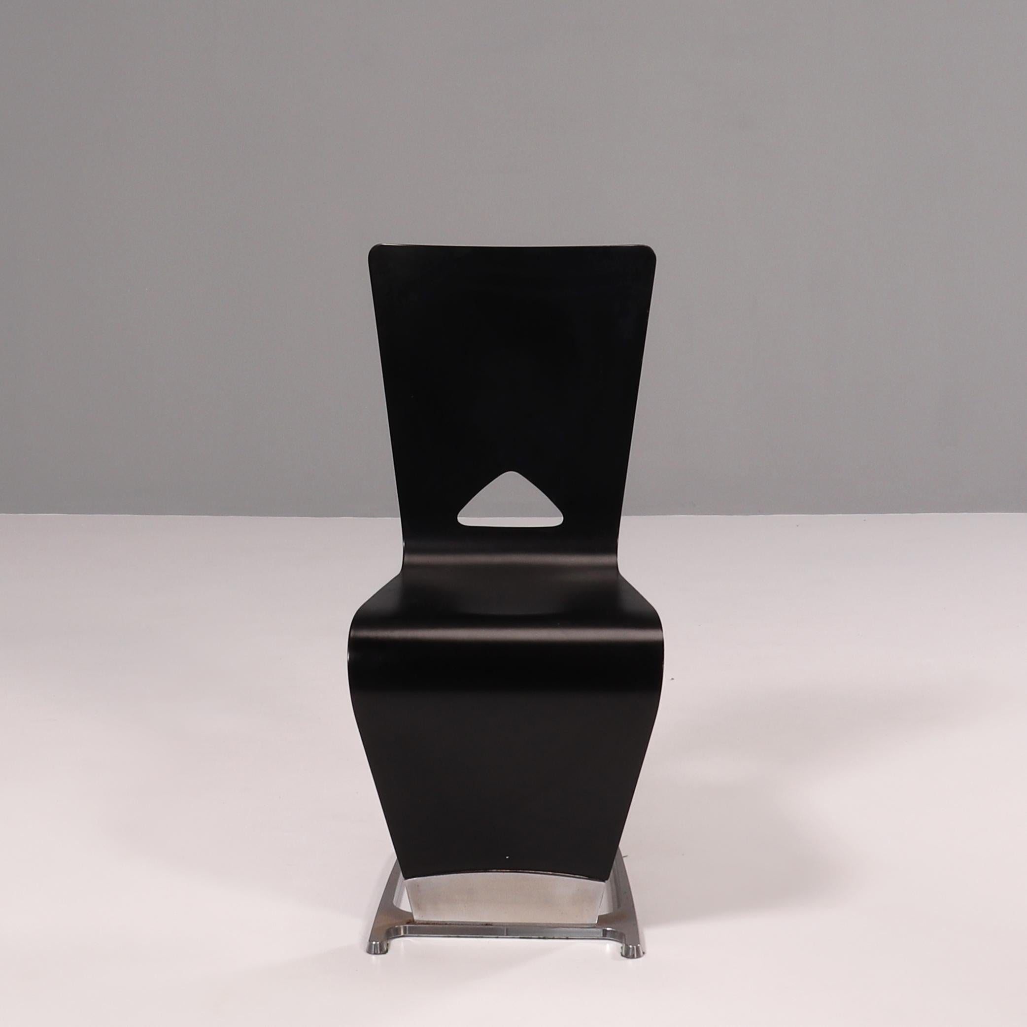 Roche Bobois Black Dining Table and Six Chairs by Sacha Lakic, 2005 4