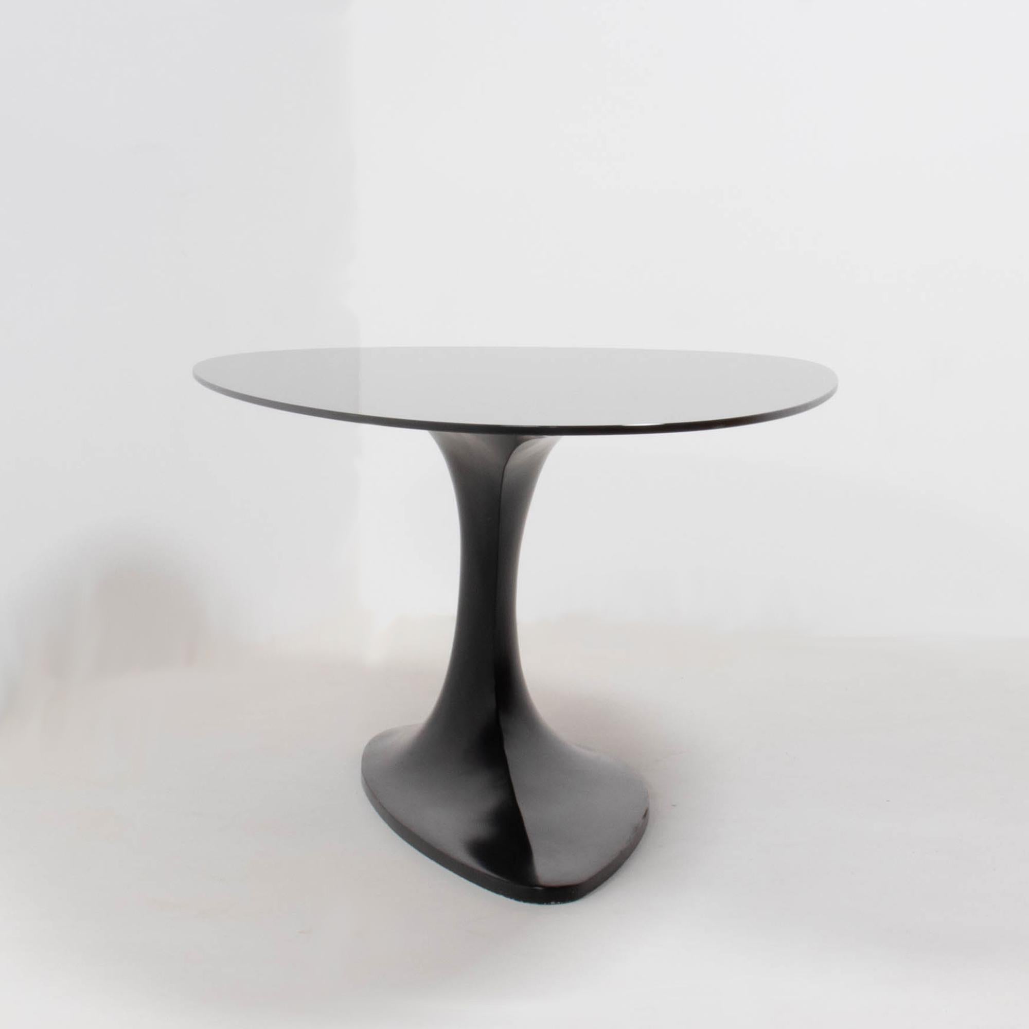 Glass Roche Bobois Black Dining Table and Six Chairs by Sacha Lakic, 2005