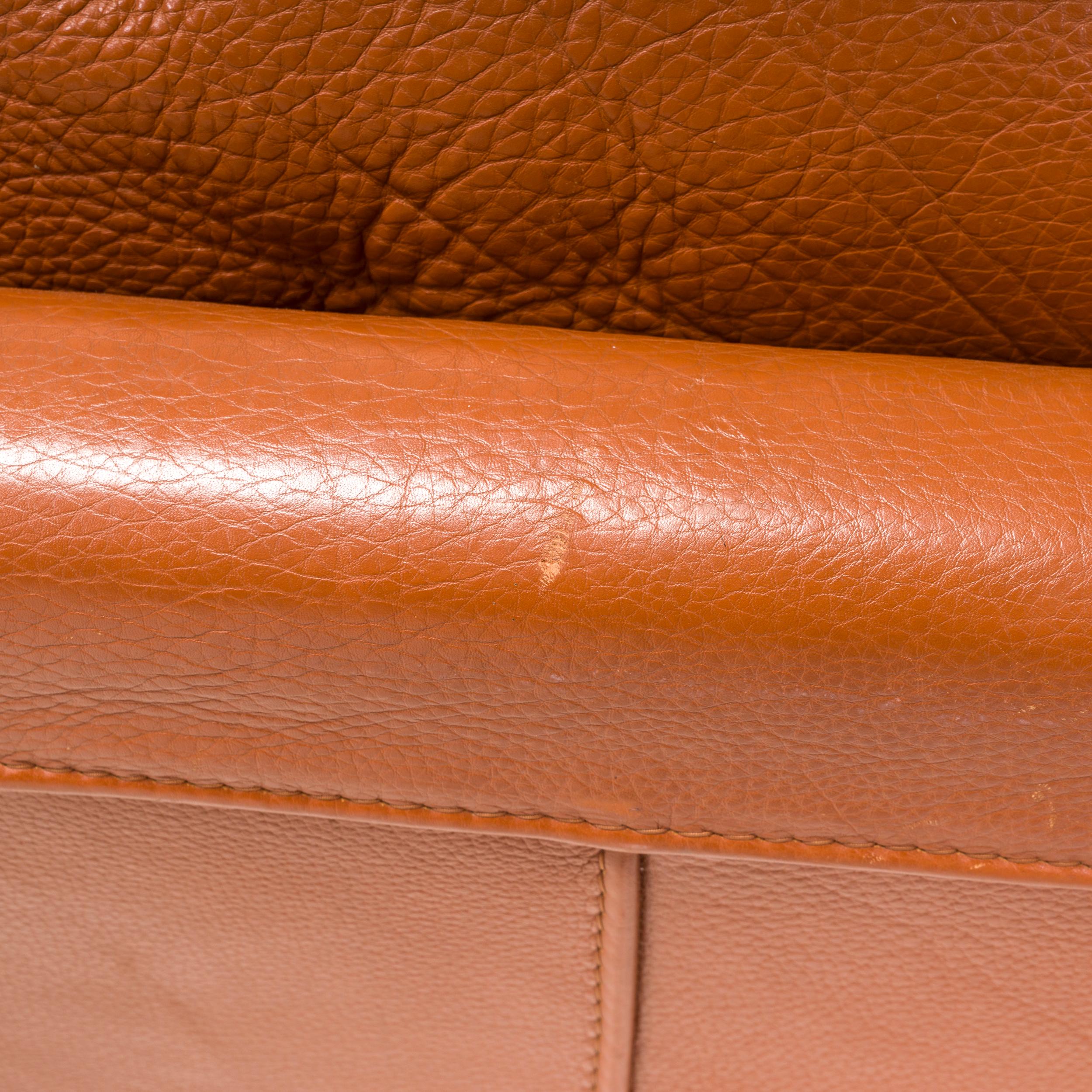 Canapé trois places en cuir Brown de Roche Bobois 7