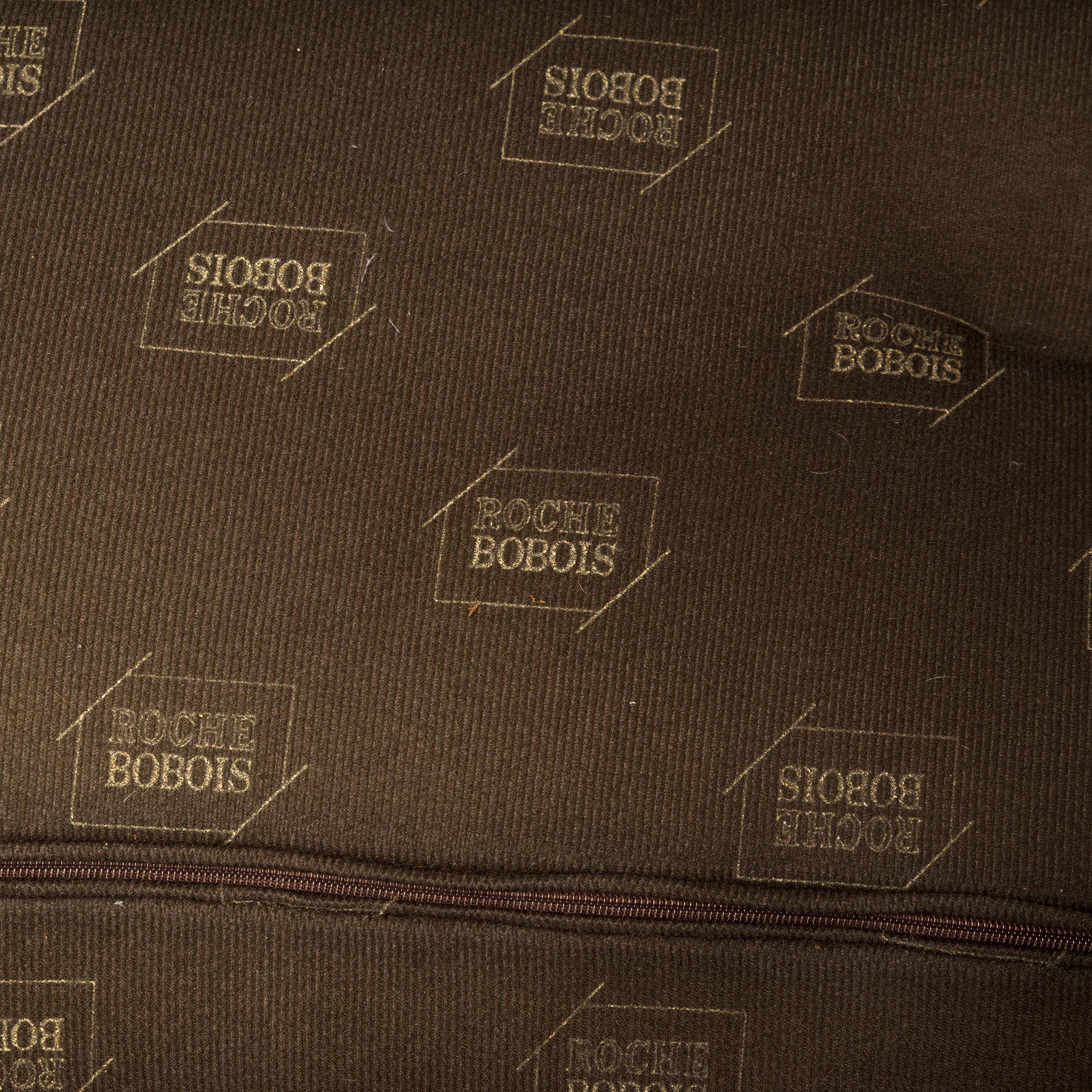 Roche Bobois Brown Leather Sofa, Three Seater 4