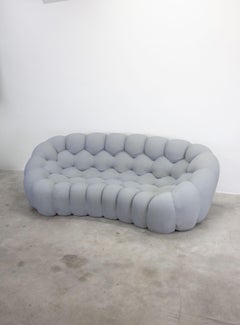 Roche Bobois Bubble 2 Cuved 3/4-Seat Sofa by Sacha Lakic (Light Grey)