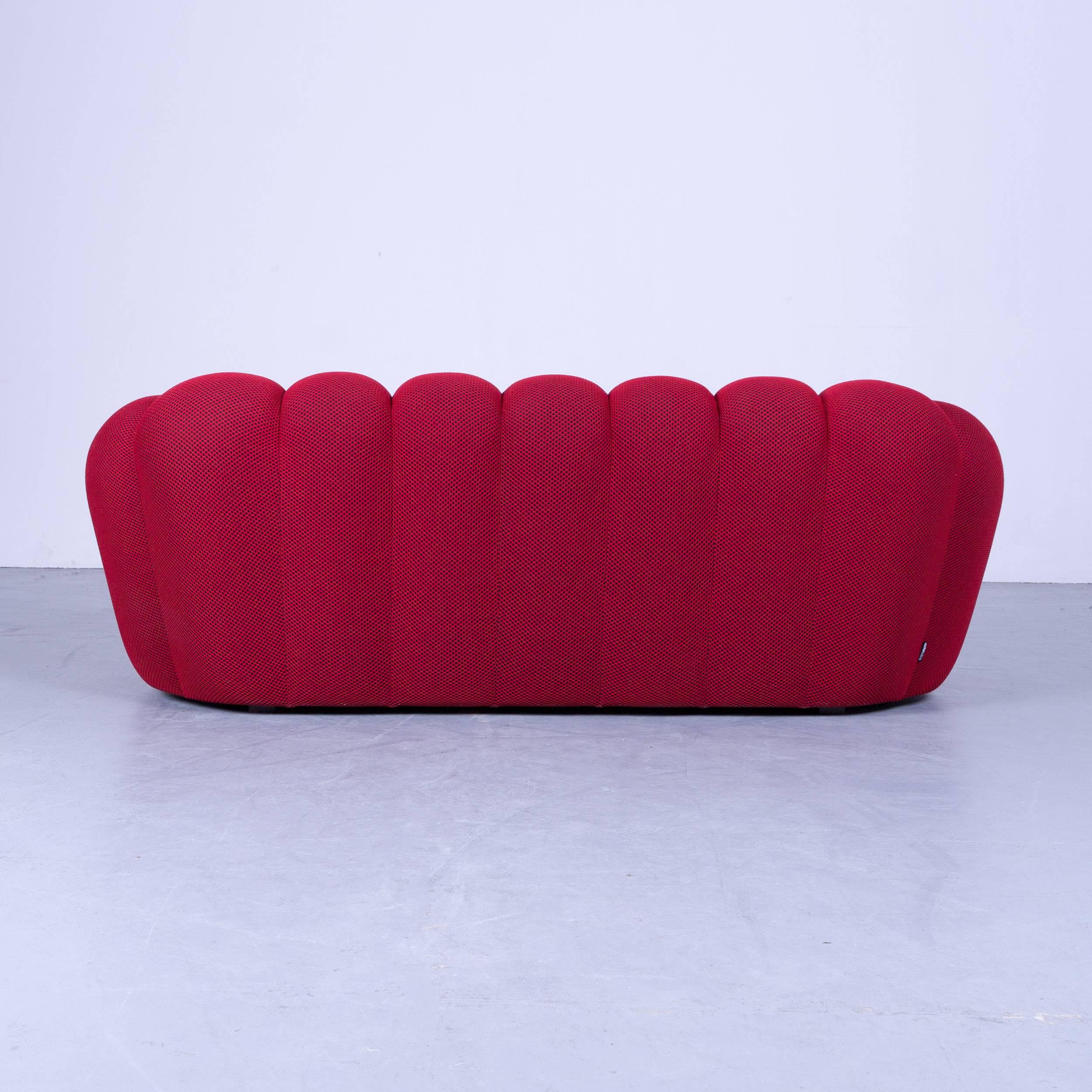 French Roche Bobois Bubble Designer Sofa Red Fabric Designed by Sacha Lakic, 2017 For Sale