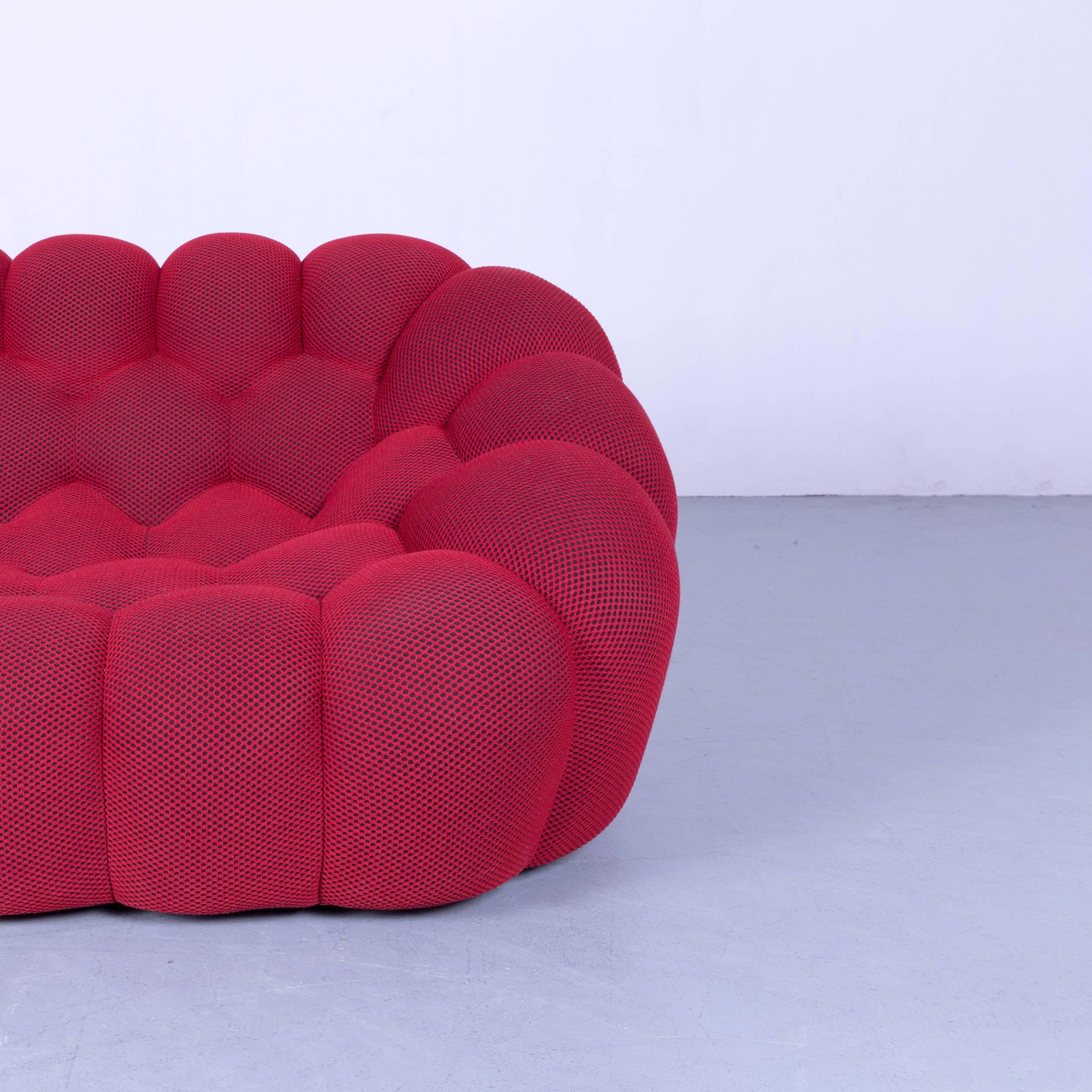 Roche Bobois Bubble Designer Sofa Red Fabric Designed by Sacha Lakic, 2017 For Sale 1