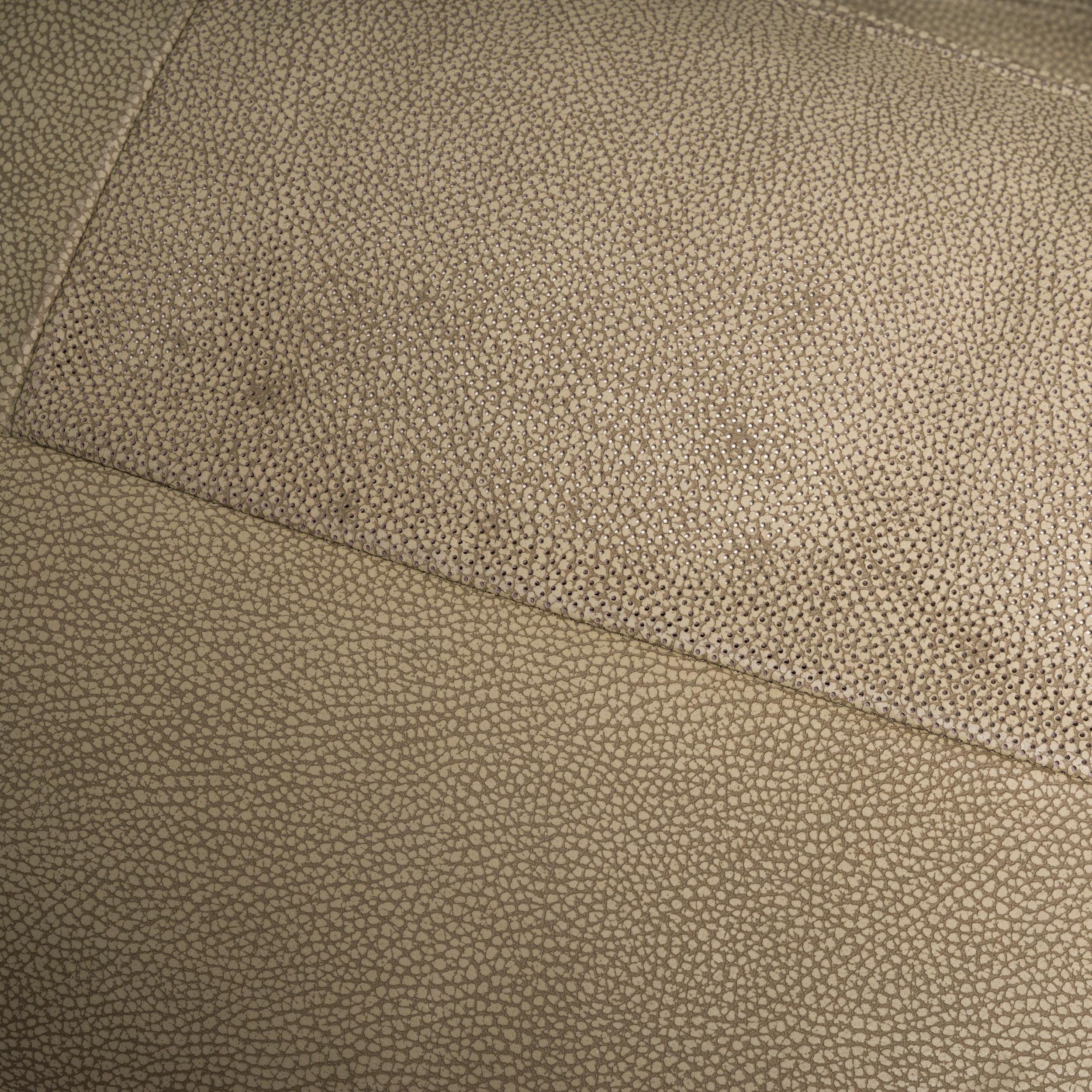 Roche Bobois by Gabriele Assmann & Alfred Kleene Leather Digital Curved Sofa For Sale 6