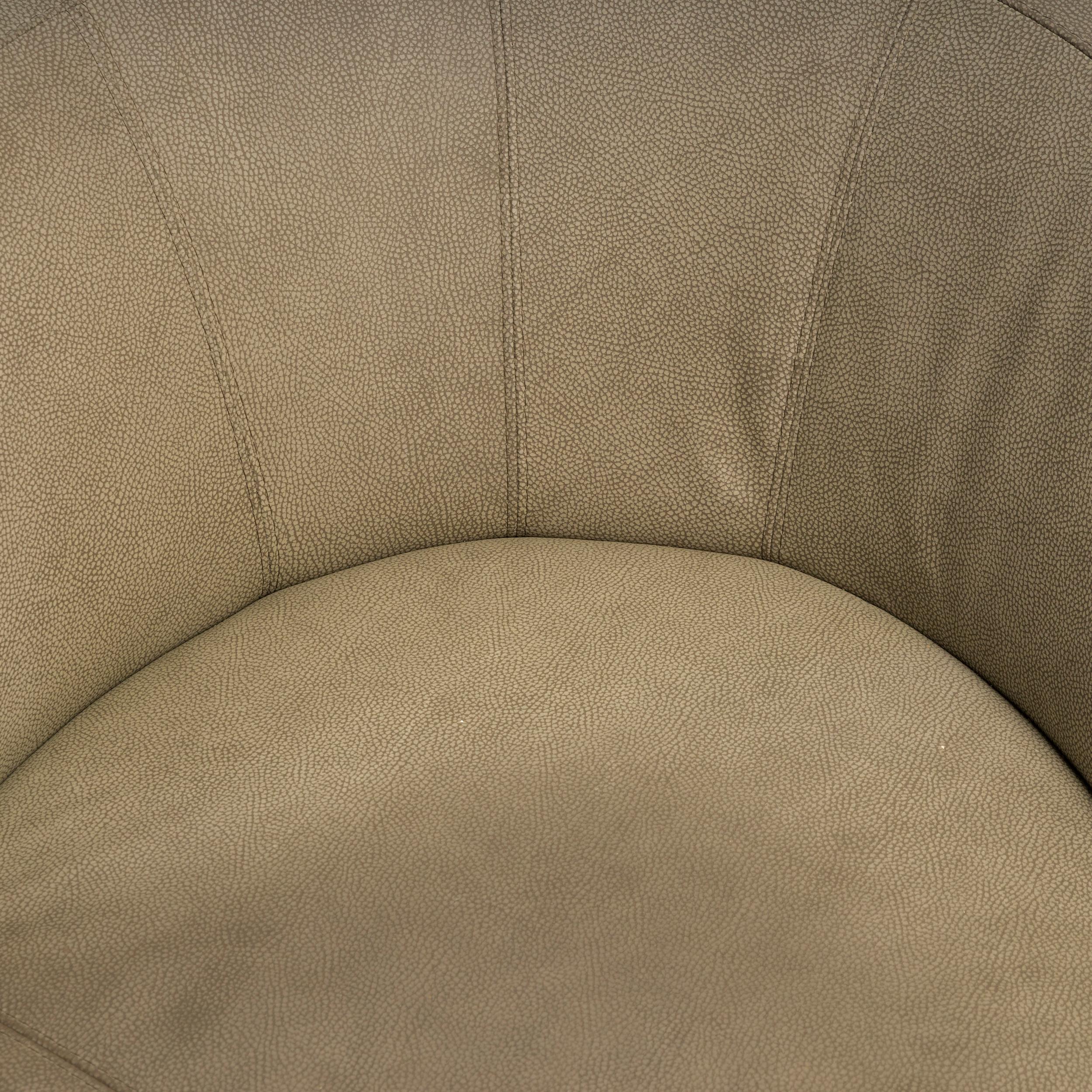 Roche Bobois by Gabriele Assmann & Alfred Kleene Leather Digital Curved Sofa For Sale 7