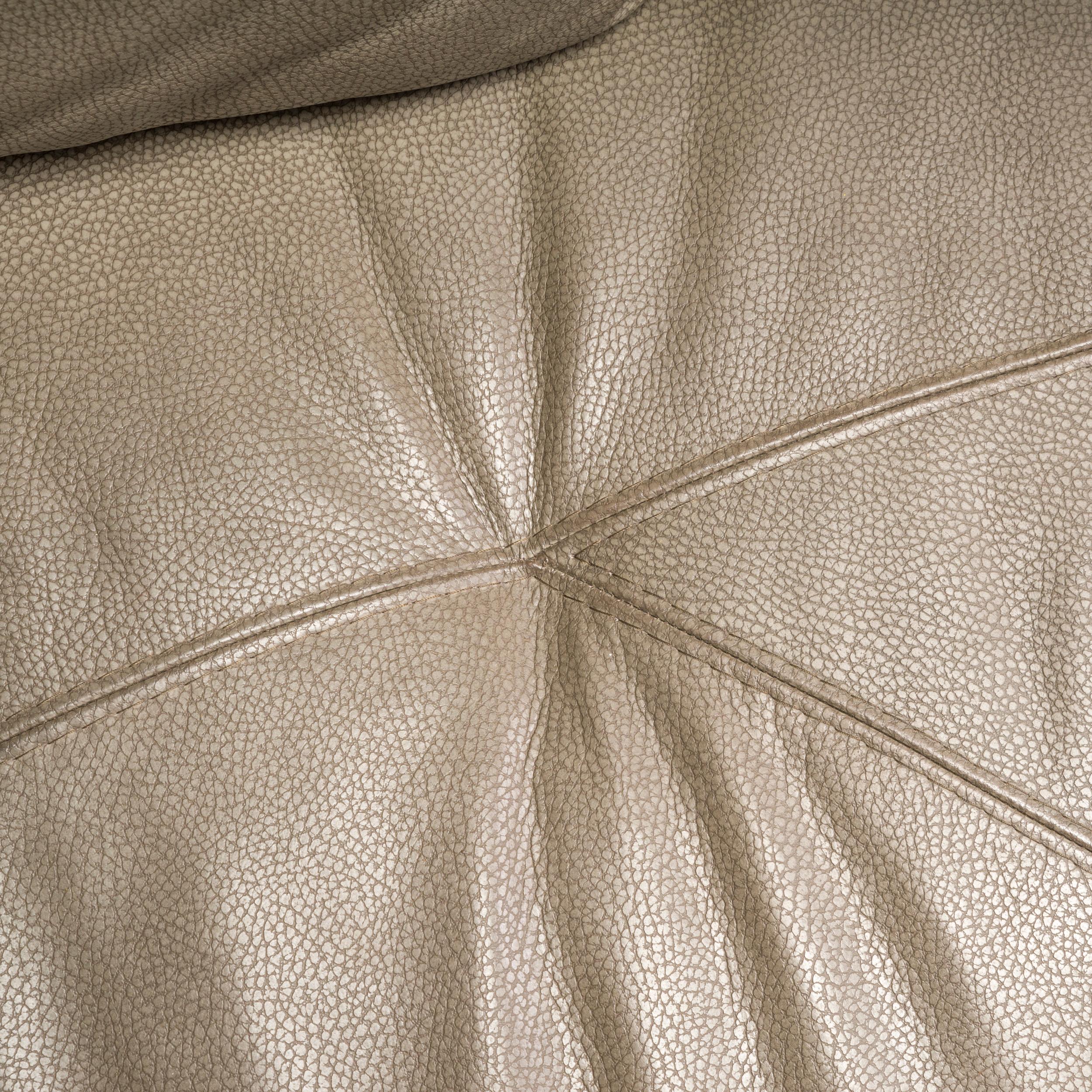 Roche Bobois by Gabriele Assmann & Alfred Kleene Leather Digital Curved Sofa For Sale 1