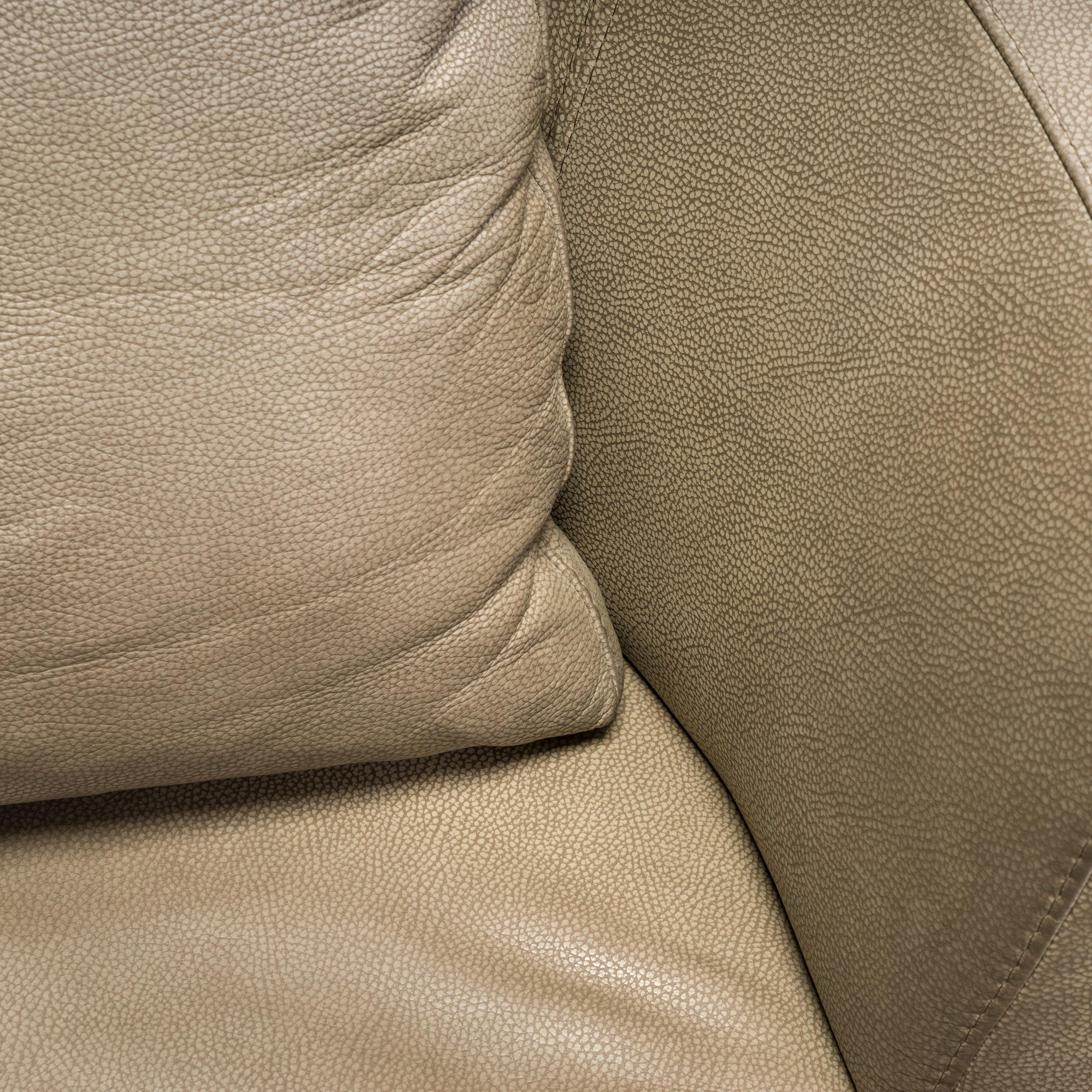 Roche Bobois by Gabriele Assmann & Alfred Kleene Leather Digital Curved Sofa For Sale 2