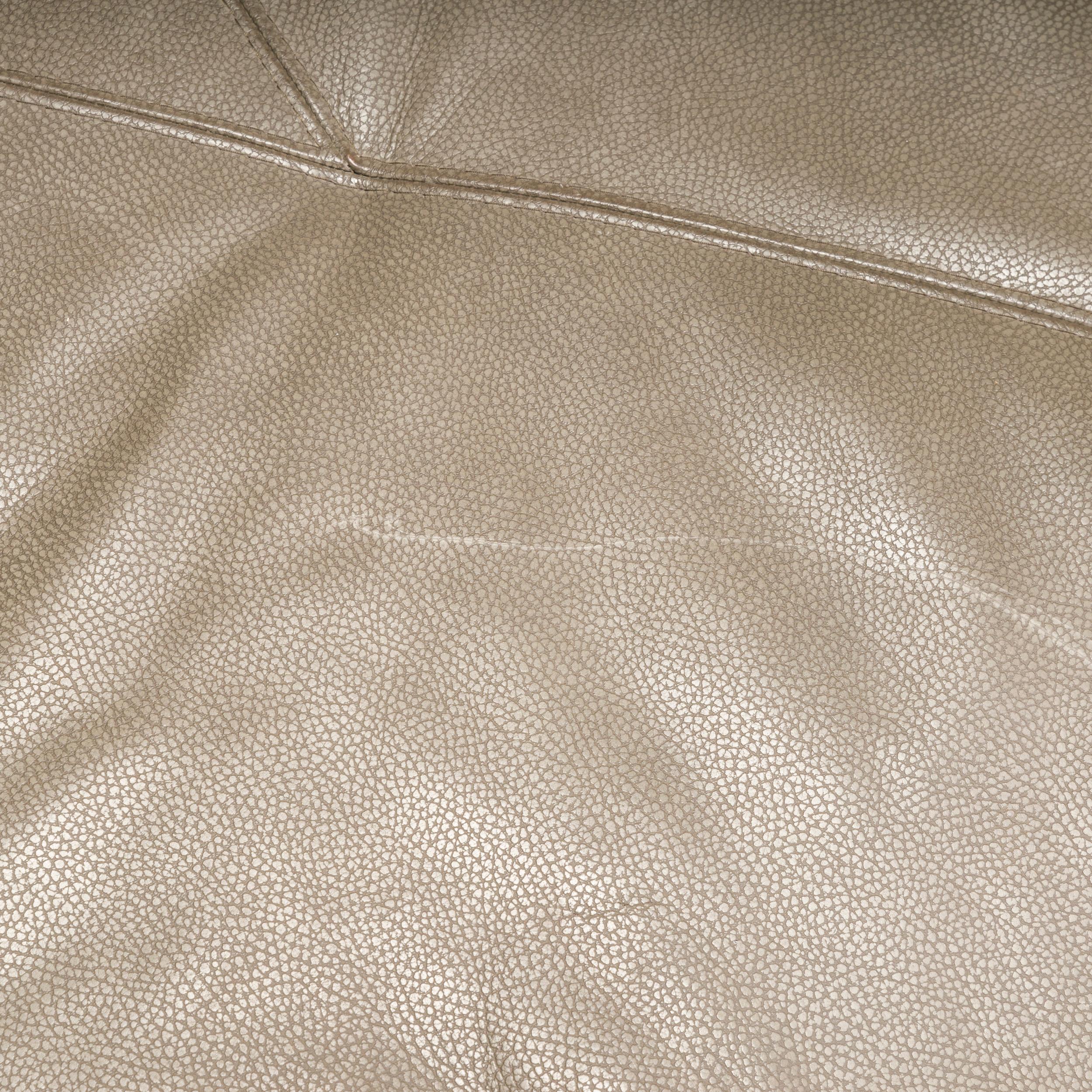Roche Bobois by Gabriele Assmann & Alfred Kleene Leather Digital Curved Sofa 3