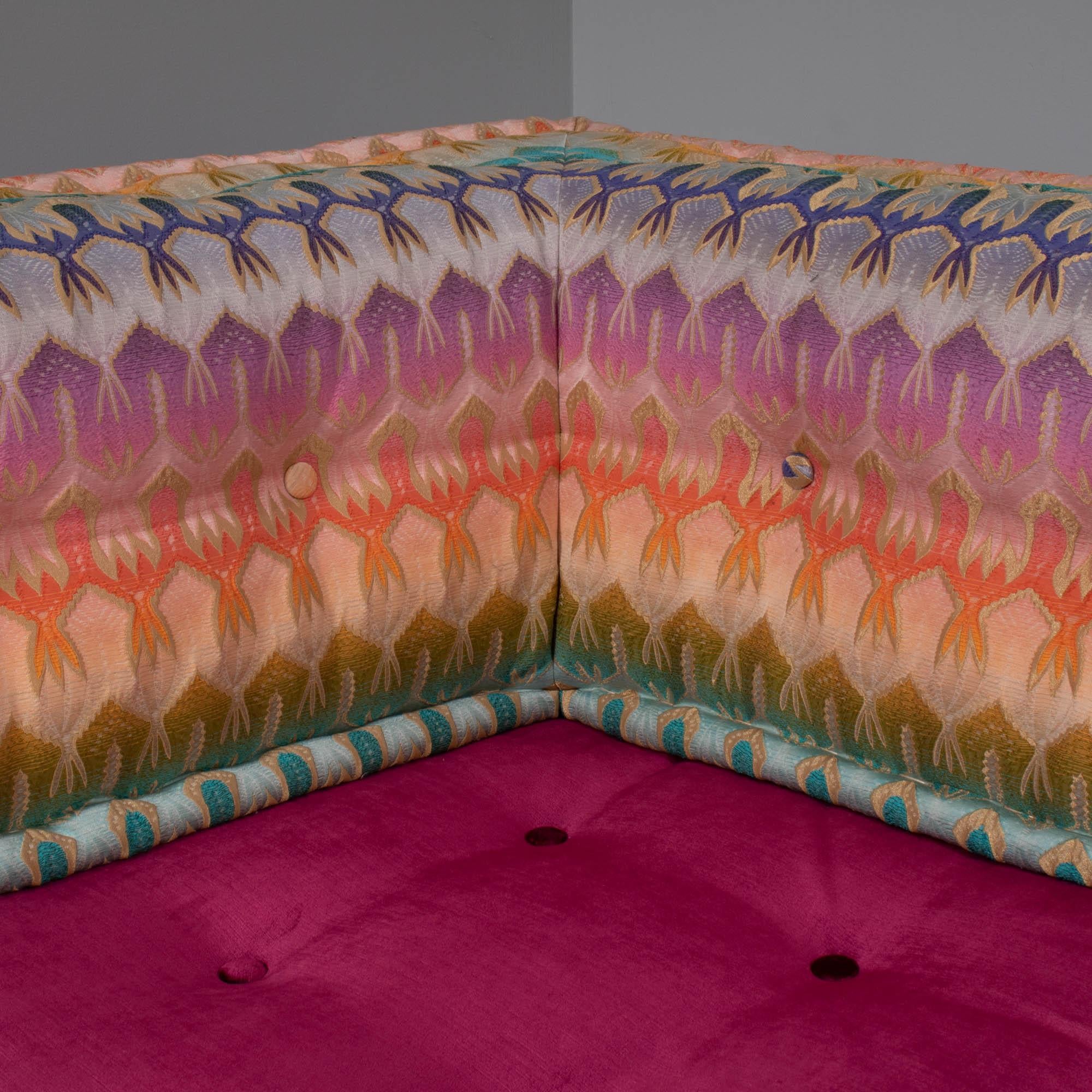 Roche Bobois by Hans Hopfer Mah Jong Missoni Home Sectional Sofa, Set of 5 2