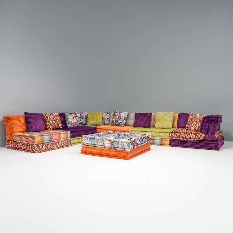Originally designed by Hans Hopfer for Roche Bobois in 1971, the Mah Jong sofa has become a design classic.

Since its original conception, Roche Bobois has collaborated with a variety of design houses to upholster the sofa, bringing the design