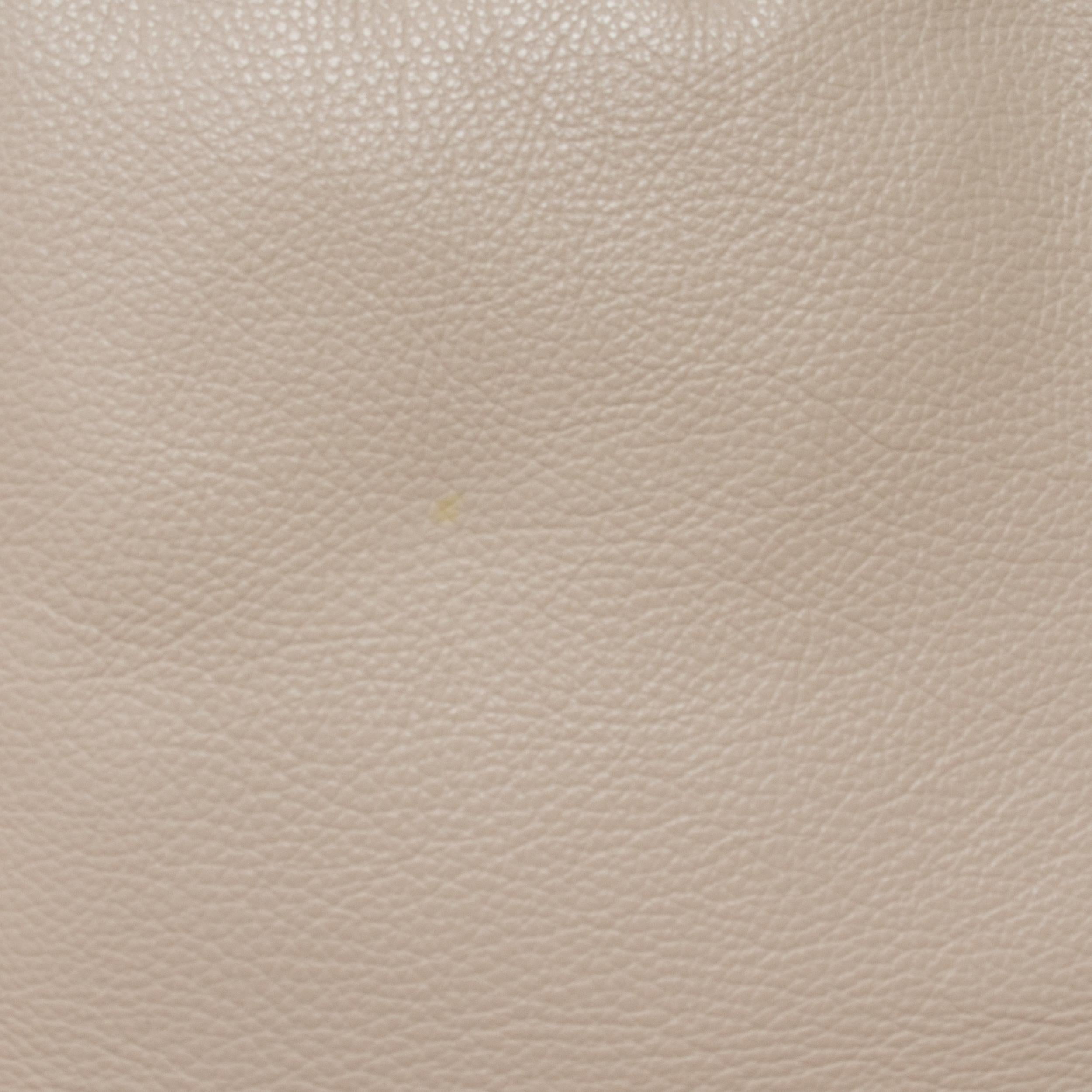 Roche Bobois by Philippe Bouix Cream Leather Perception Corner Sofa 2