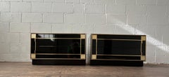 Pierre Cardin for Roche Bobois 2 Drawer Nightstands or End Tables