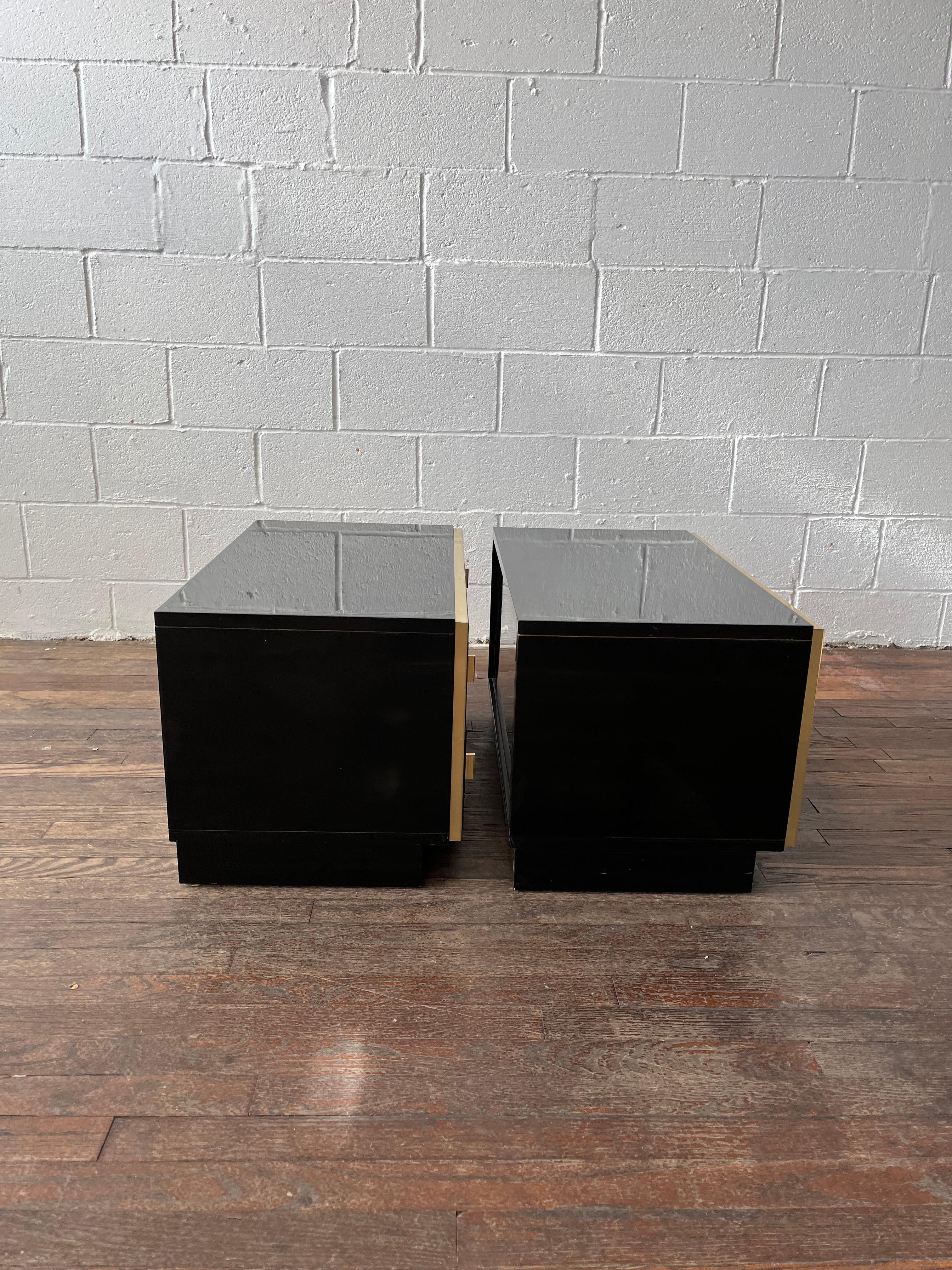 Pierre Cardin for Roche Bobois 2 Drawer Nightstands or End Tables 1