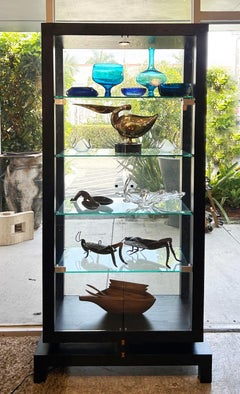 Roche Bobois China Display Cabinet Encased in Glass with Interior Lighting