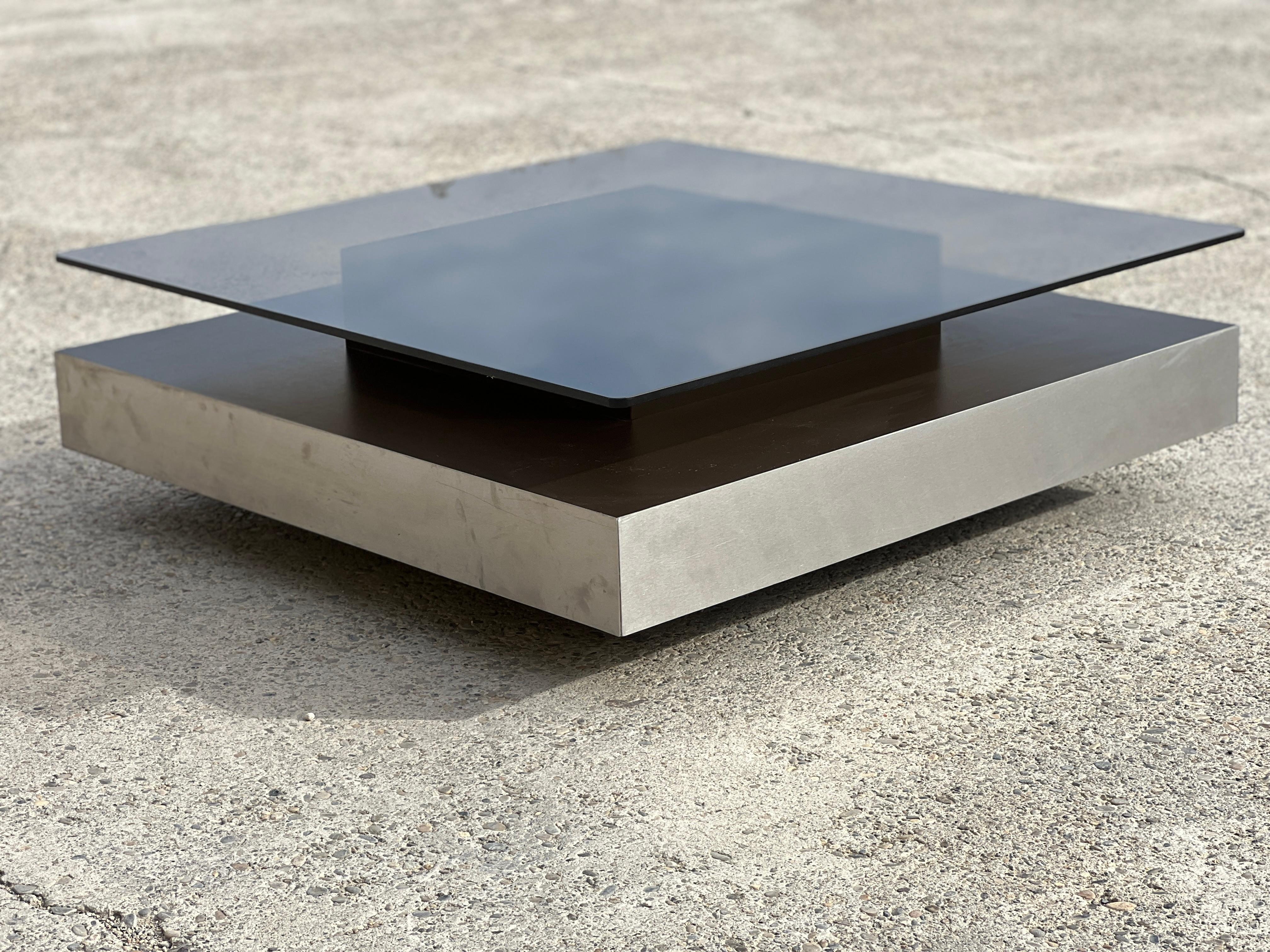 Roche Bobois Coffee Table 1970 in the Style of Willy Rizzo 2