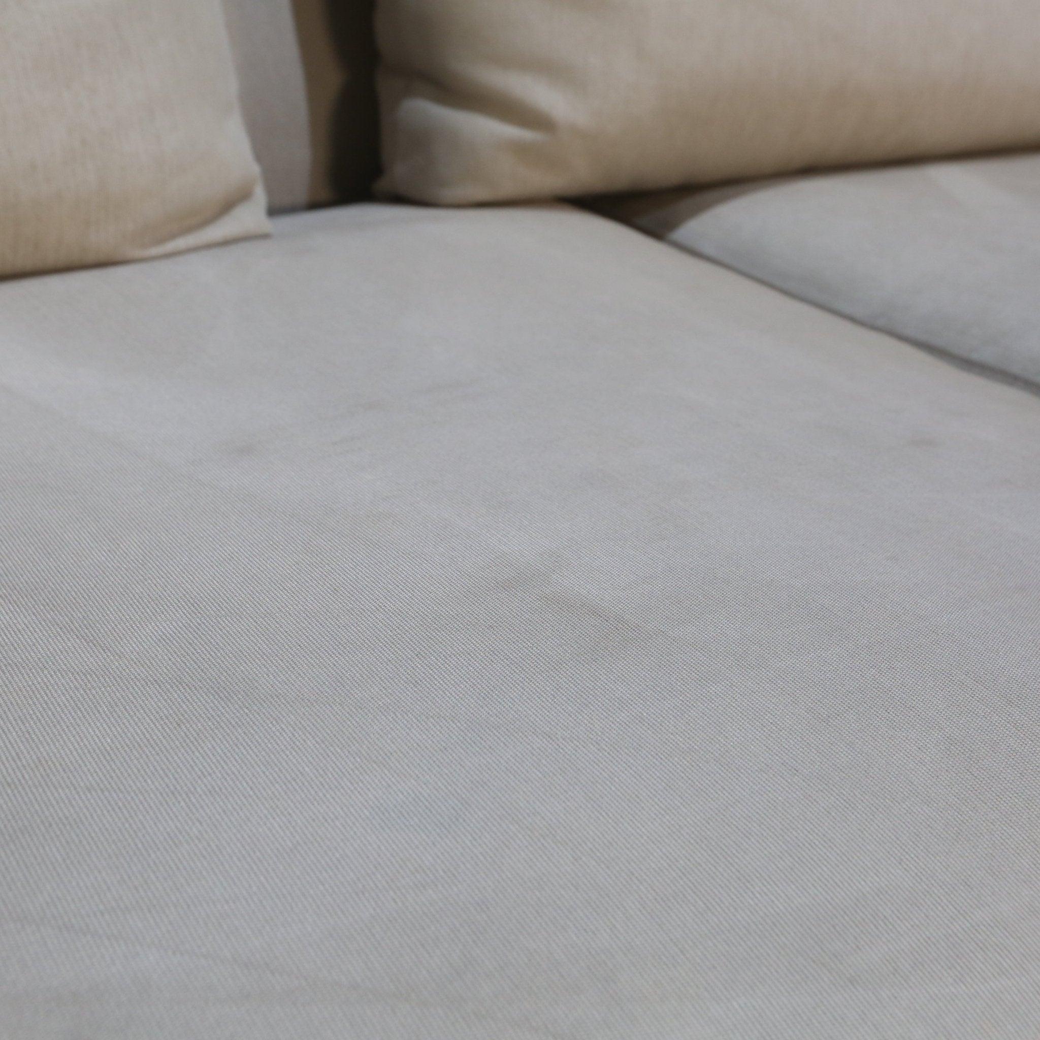 Roche Bobois Canapé sectionnel en cuir crème en vente 2