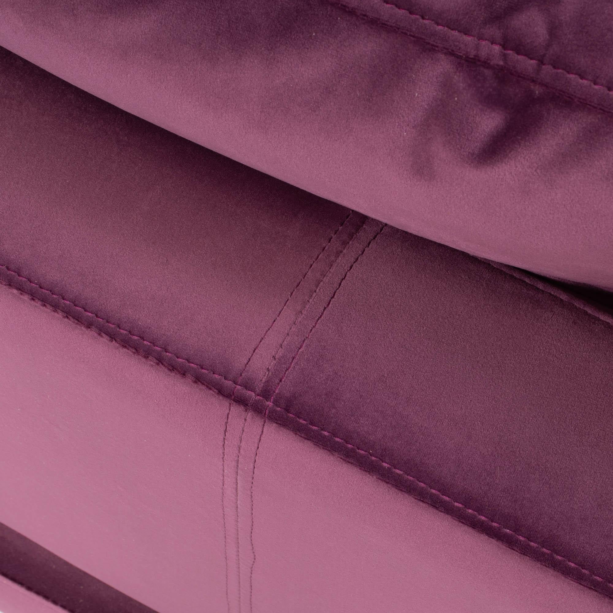 Roche Bobois Eclipse 4 Seater Sofa Deep Purple Velvet 3