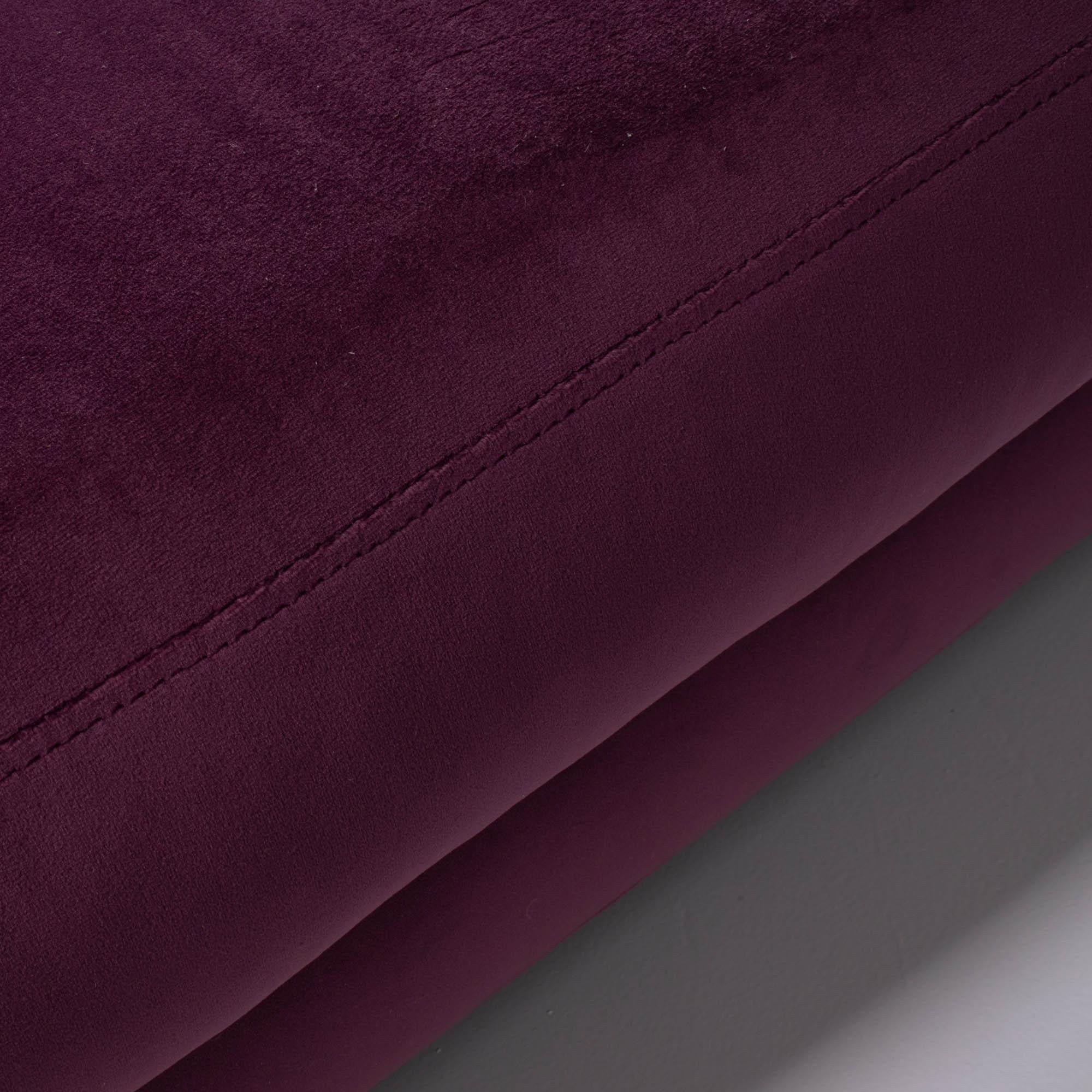 Roche Bobois Eclipse 4 Seater Sofa Deep Purple Velvet 4