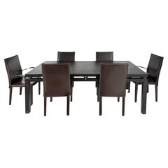 Roche Bobois Expandable Dining Room Table with Six Matching Chairs From a Set