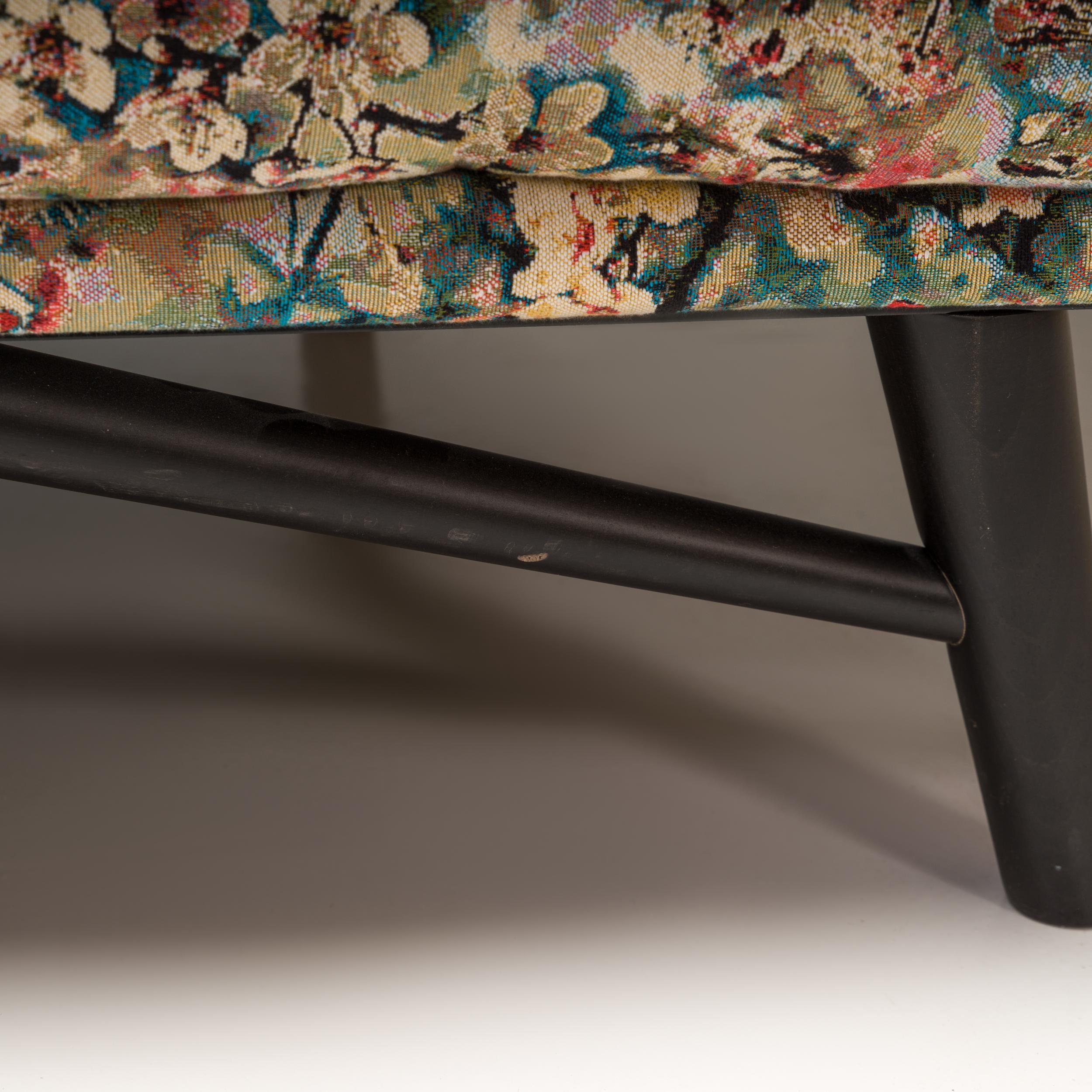 Roche Bobois Floral Tufted Fabric Profile 2.5 Seat Sofa 1