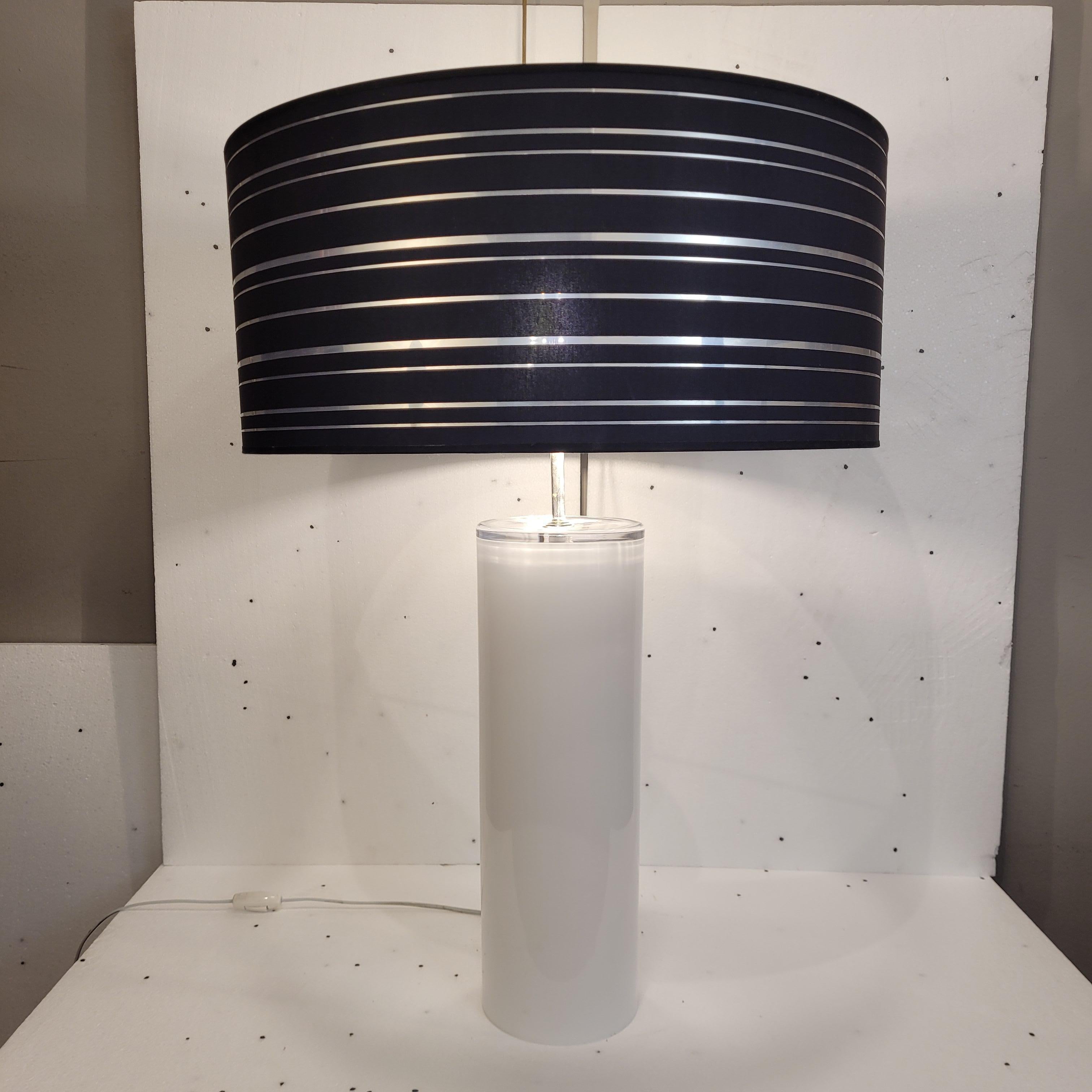 Roche Bobois France  Lampe de table en verre opalin 12