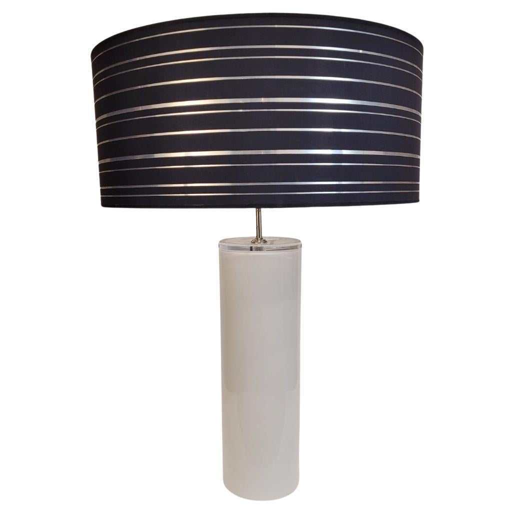 Roche Bobois France  Lampe de table en verre opalin