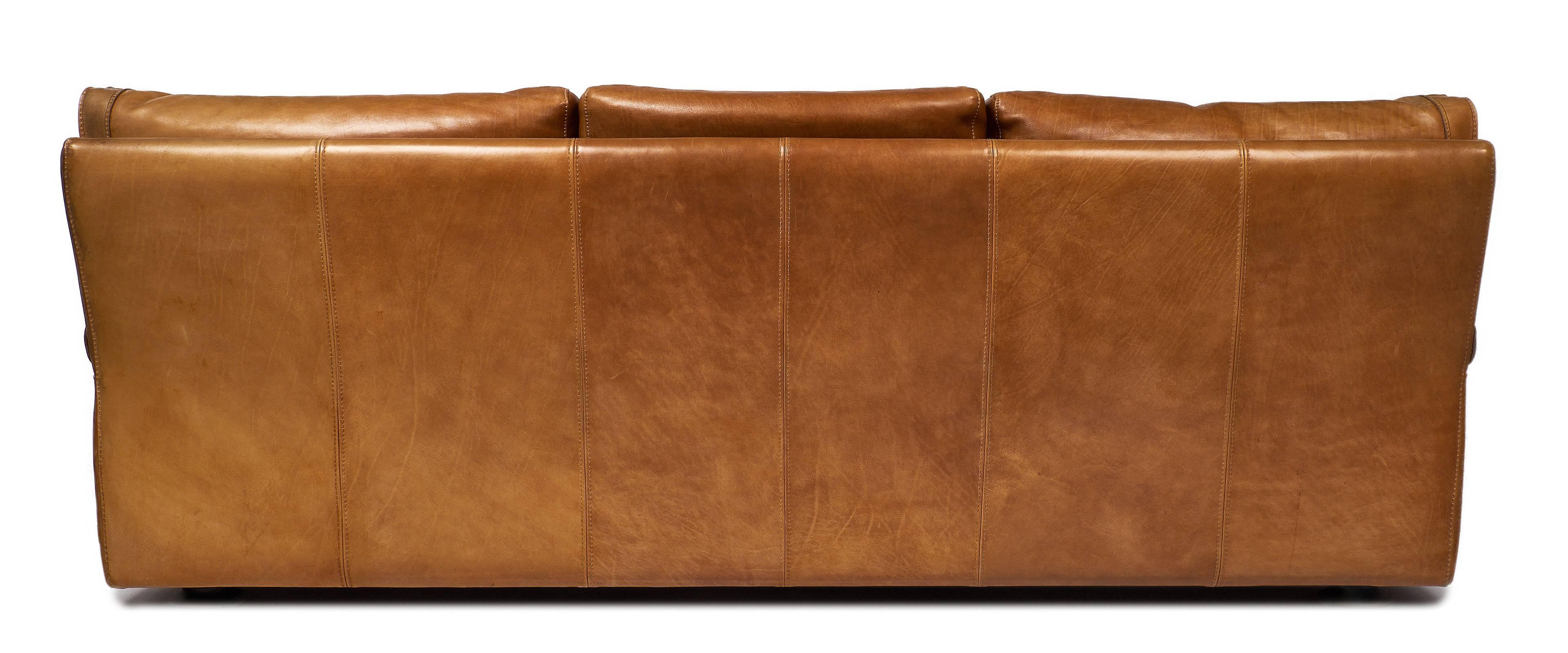 Baxter Italian Leather Sofa 3