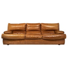 Vintage Baxter Italian Leather Sofa