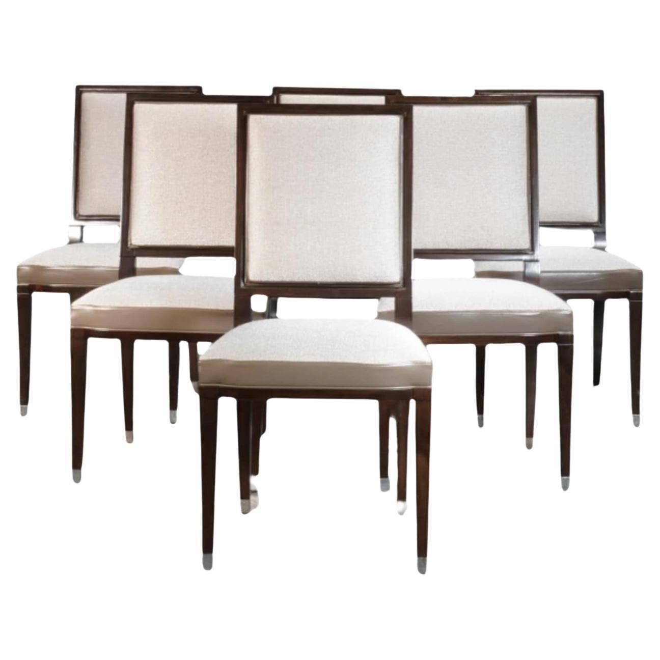 Roche Bobois Grand Hotel Dining Chair by Pierre Dubois & Aimé Cécil, Set of Six