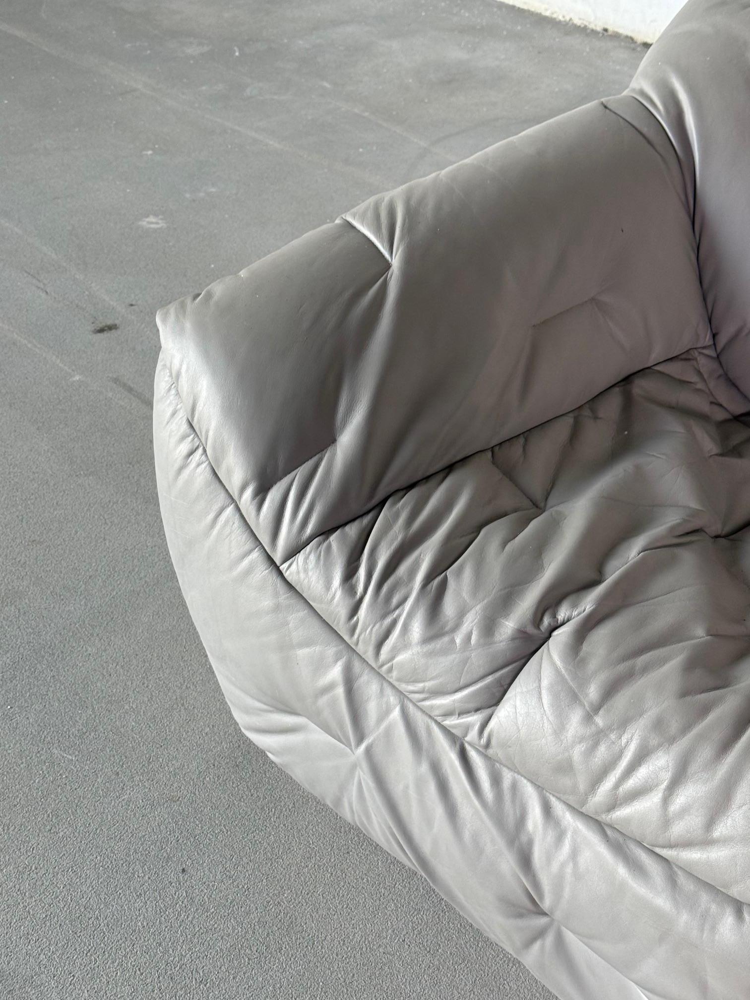 Roche Bobois 'Informel' Zweisitzer-Sofa - Originalpolsterung aus Naturleder (Leder) im Angebot