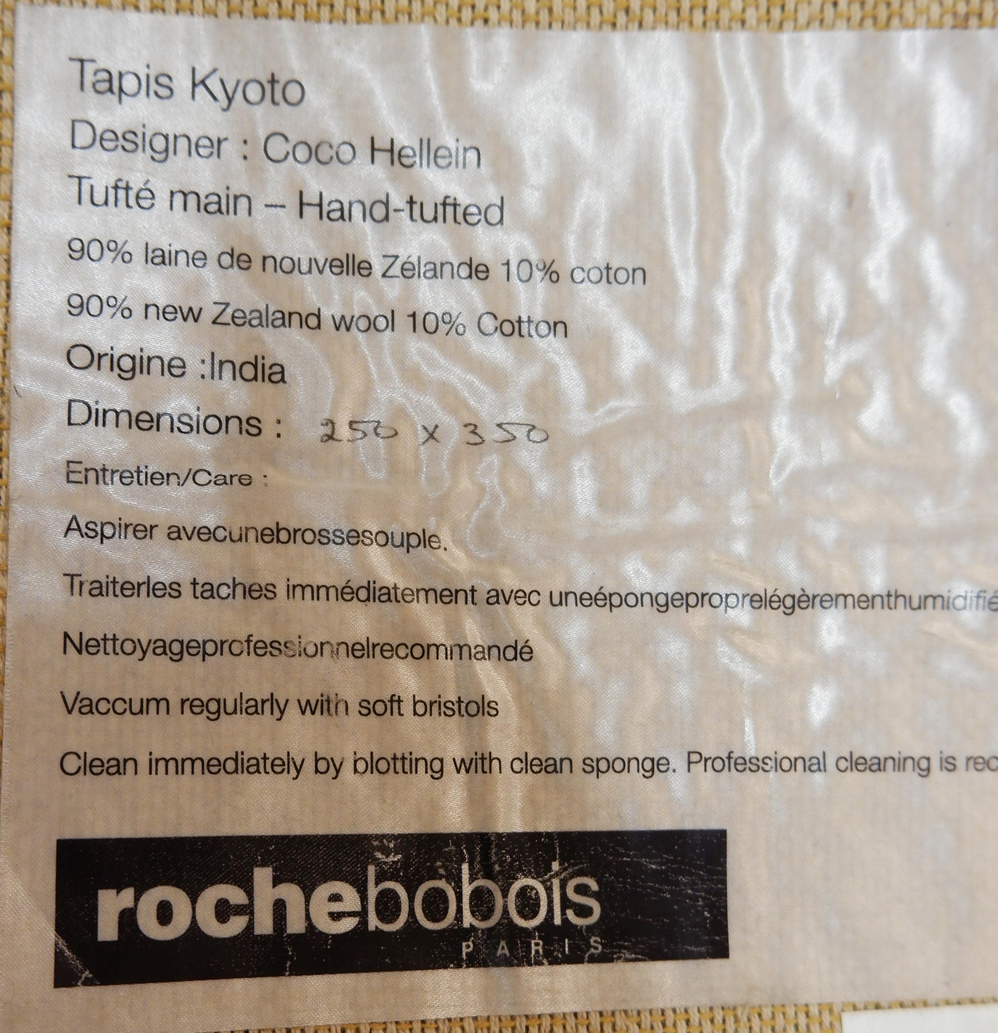roche bobois tapis salon