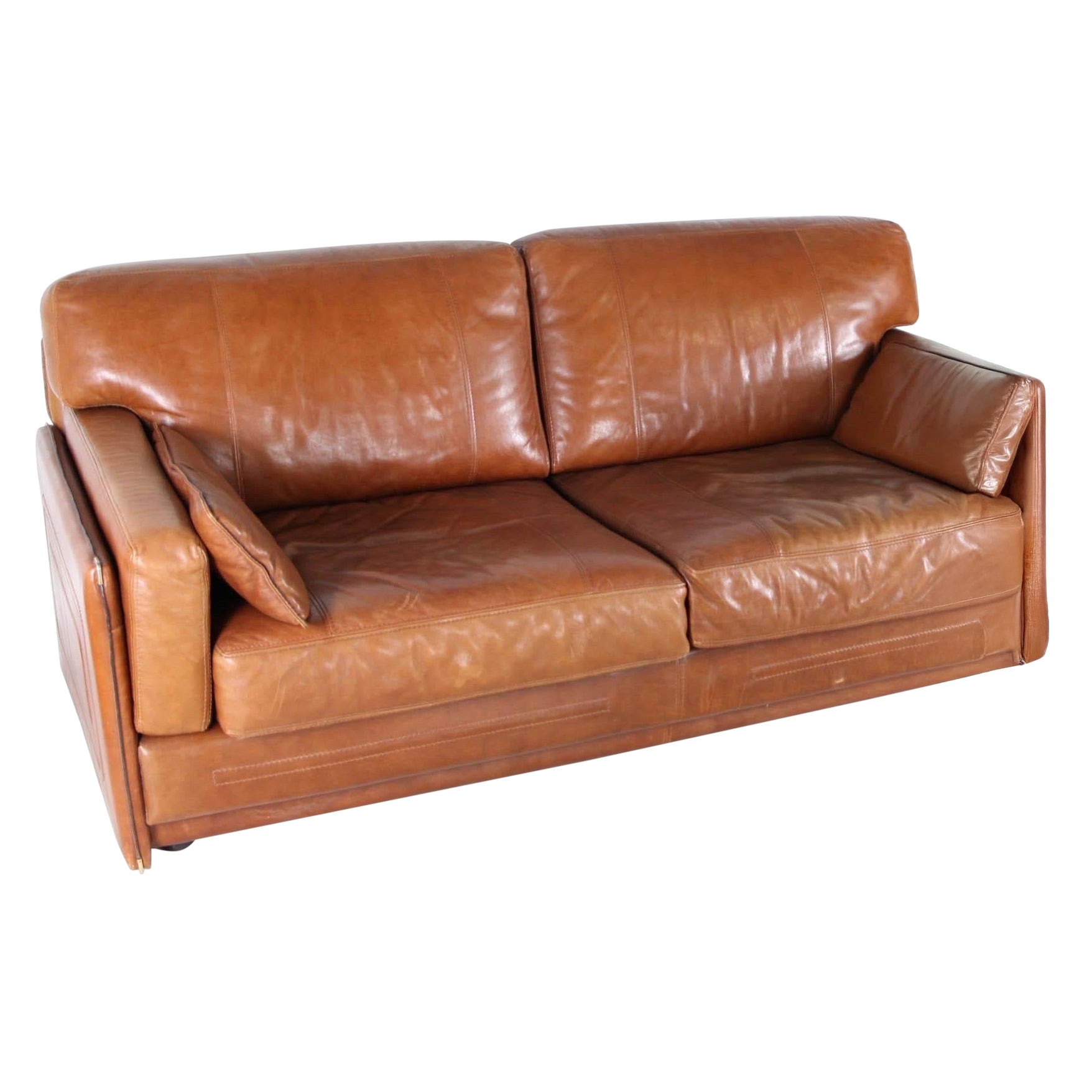 Roche Bobois leather 3 seaters sofa im Angebot