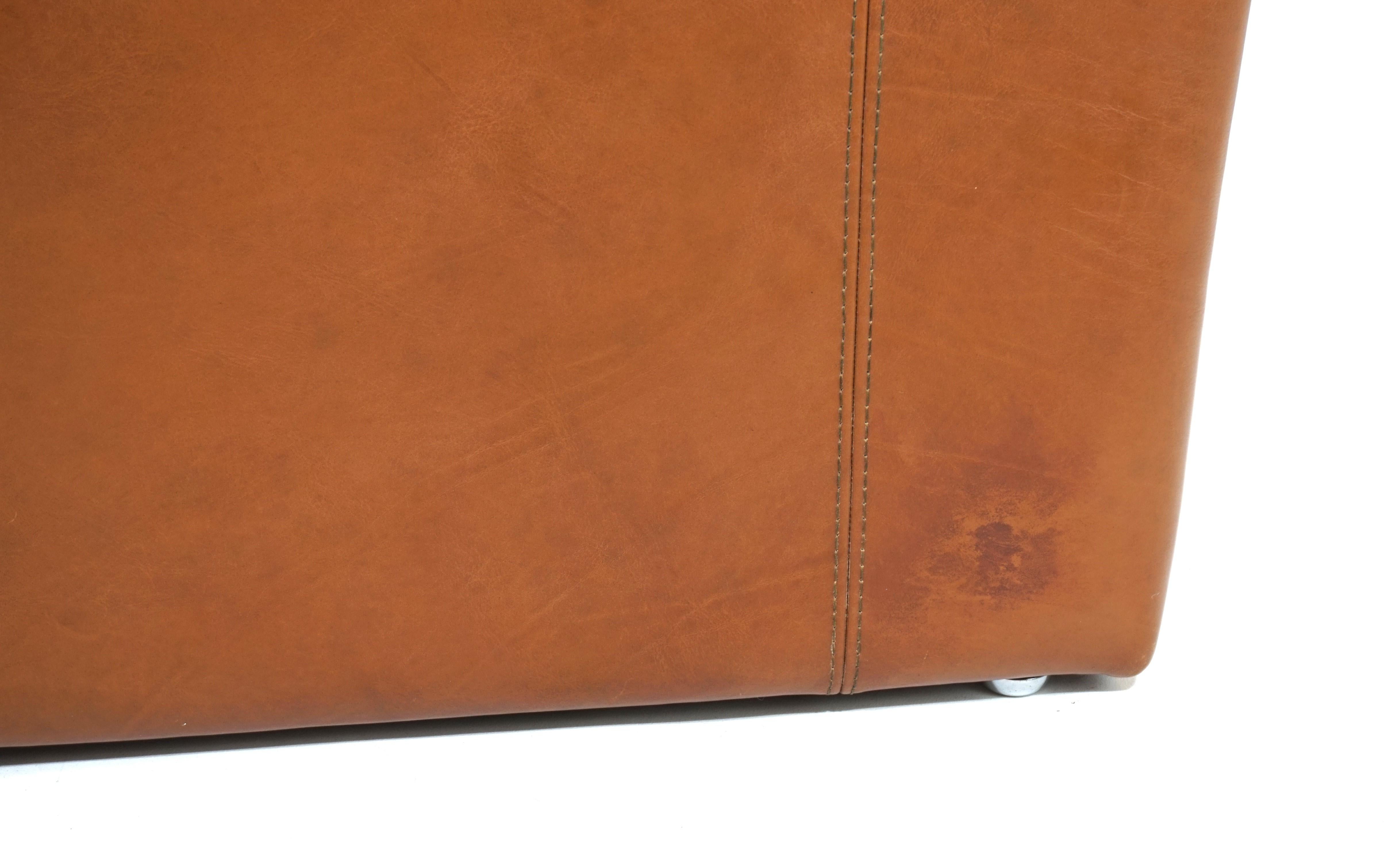 Roche Bobois leather armchair 70s 8