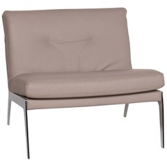 Roche Bobois Leather Armchair Beige