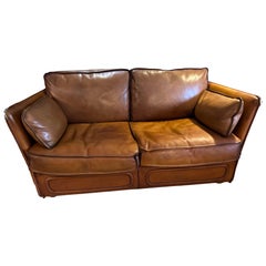Roche Bobois leather loveseat