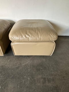 Roche Bobois Leather Ottomans or Footstools