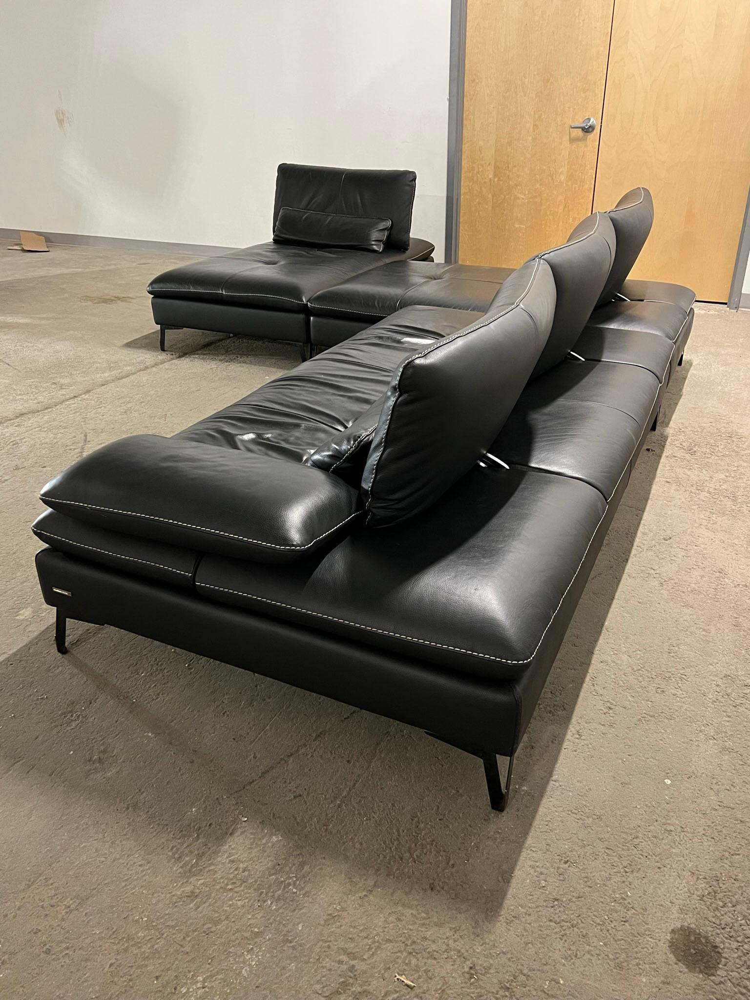 Roche Bobois Leather Sectional 