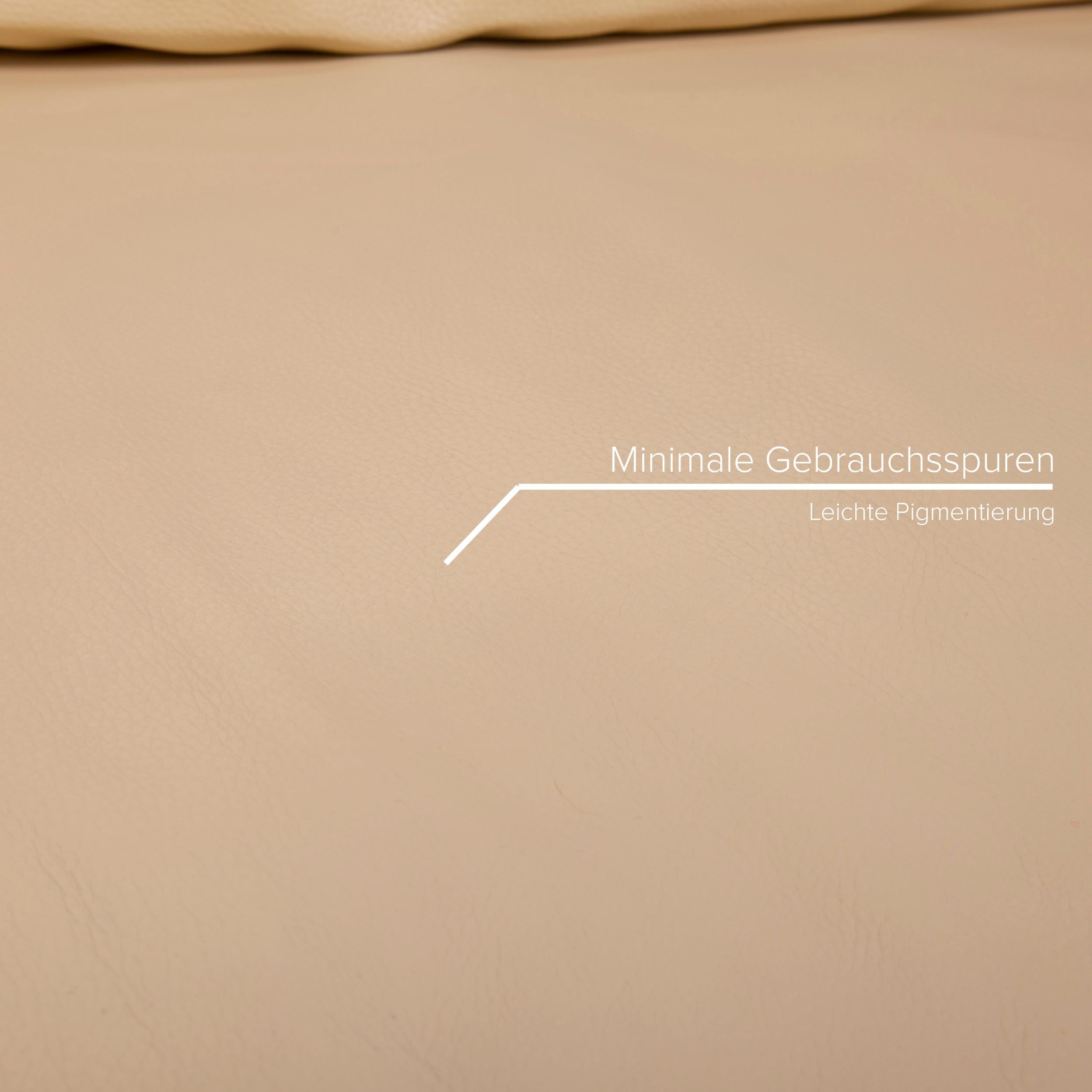 canape d'angle cuir blanc roche bobois