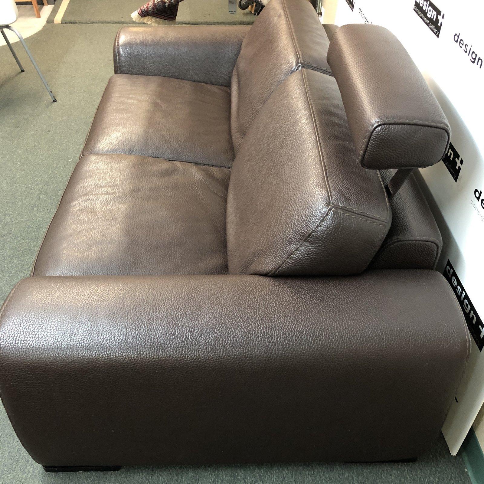 Roche Bobois Leather Sofa In Good Condition For Sale In San Francisco, CA