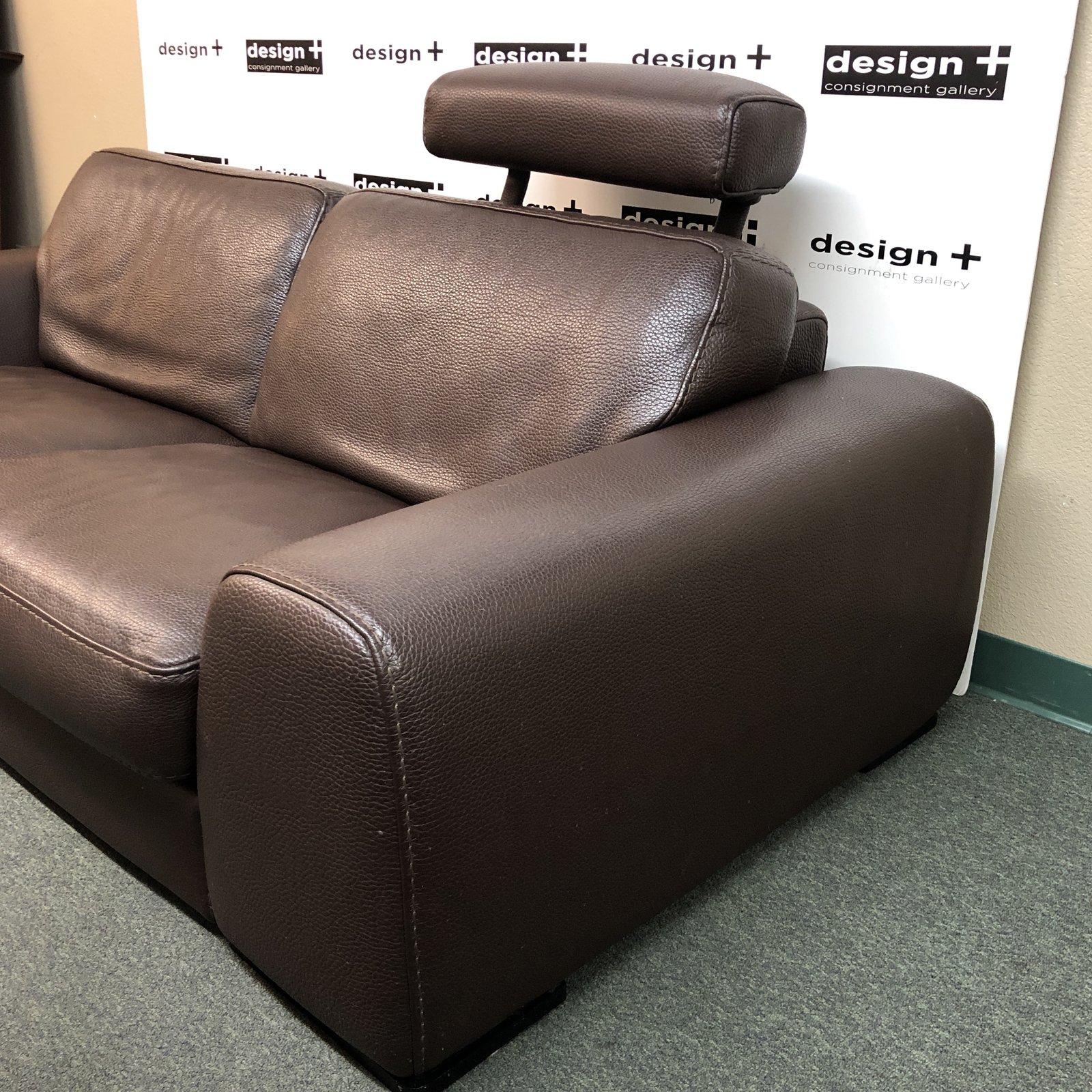 Contemporary Roche Bobois Leather Sofa For Sale