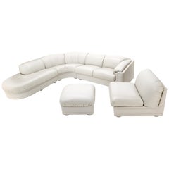 Roche Bobois Living Room Set Sectional Corner Sofa Lounge Chair Ottoman